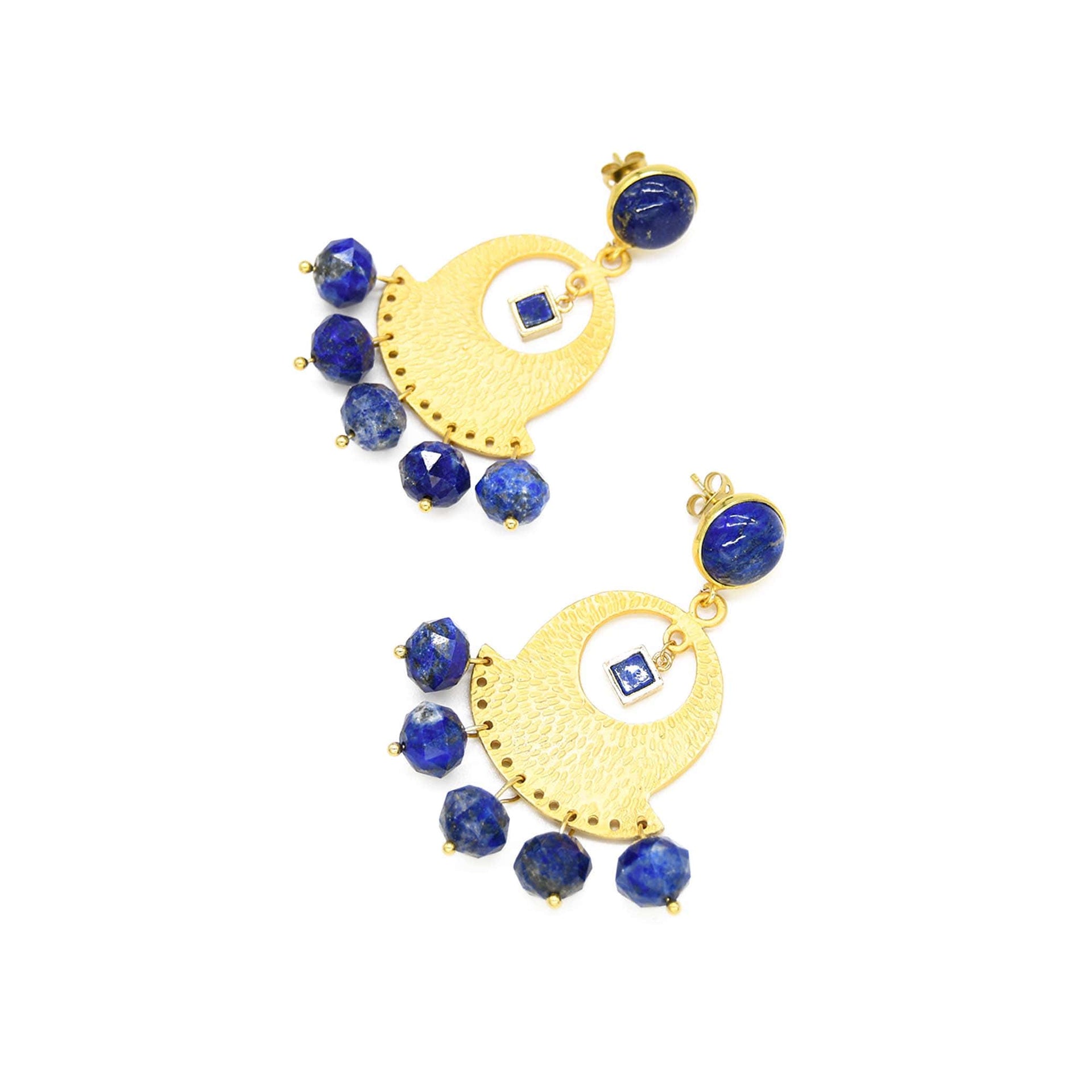 Night Sky Lapis Lazuli Handmade Drop Earring