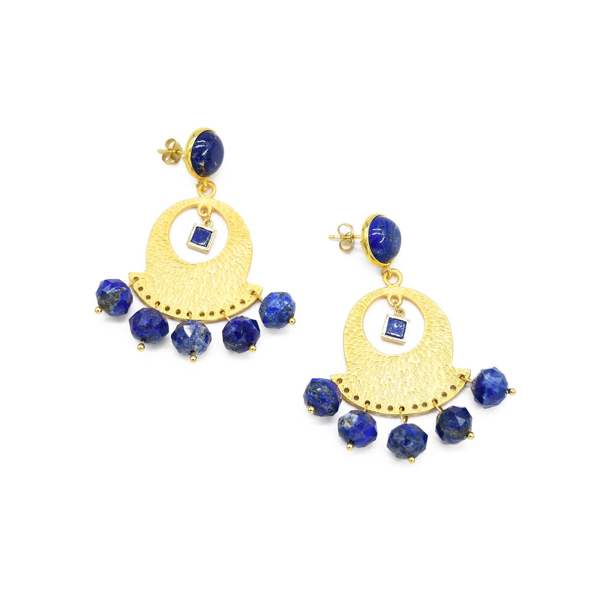 Night Sky Lapis Lazuli Handmade Drop Earring