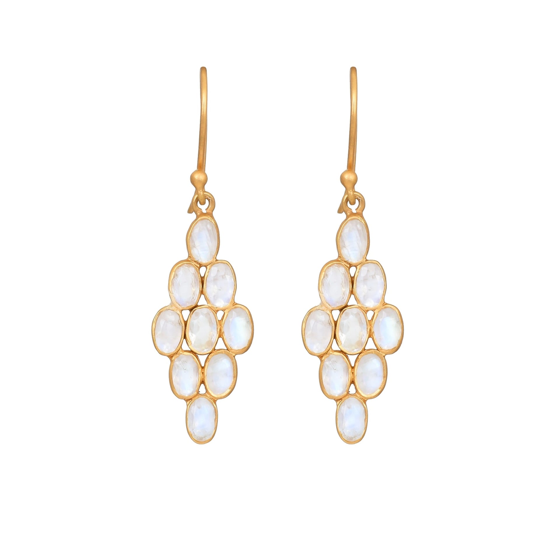 Night Star Jali Drops - Rainbow Moonstones