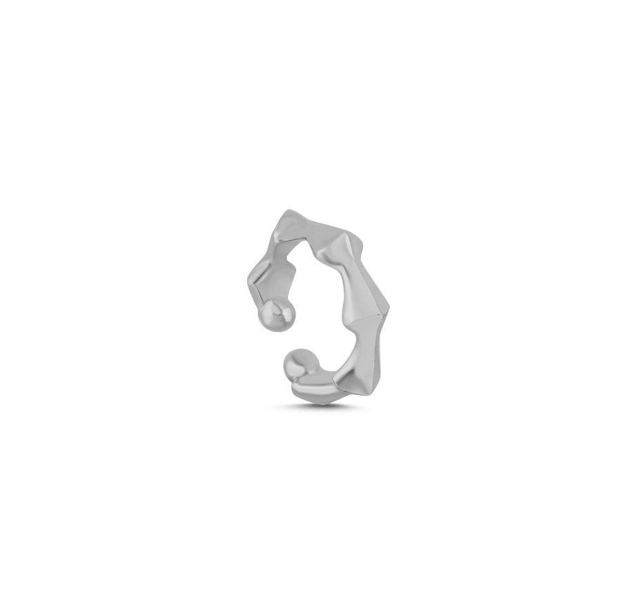 Nimble Lip And Ear Cuff Silver