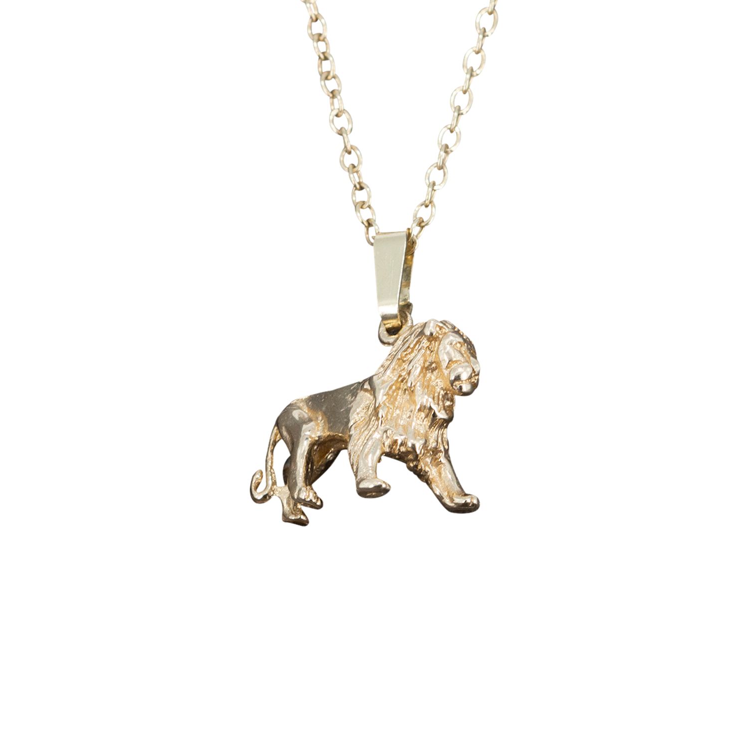 Nine Carat Solid Gold Lion Pendant