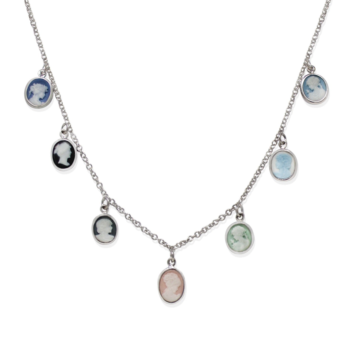 Mini Cameo Multicolor Necklace