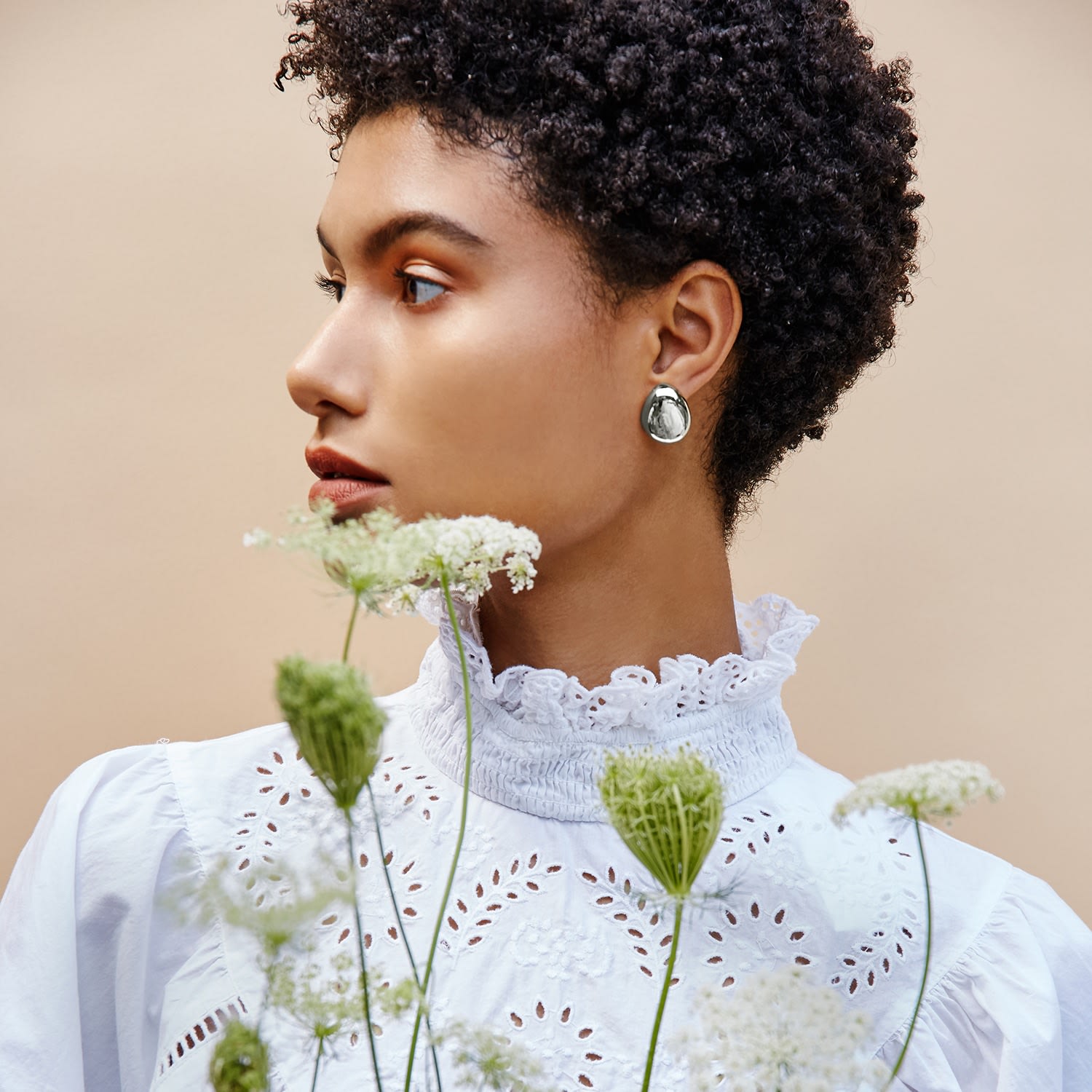 Galina Studs Medium Silver