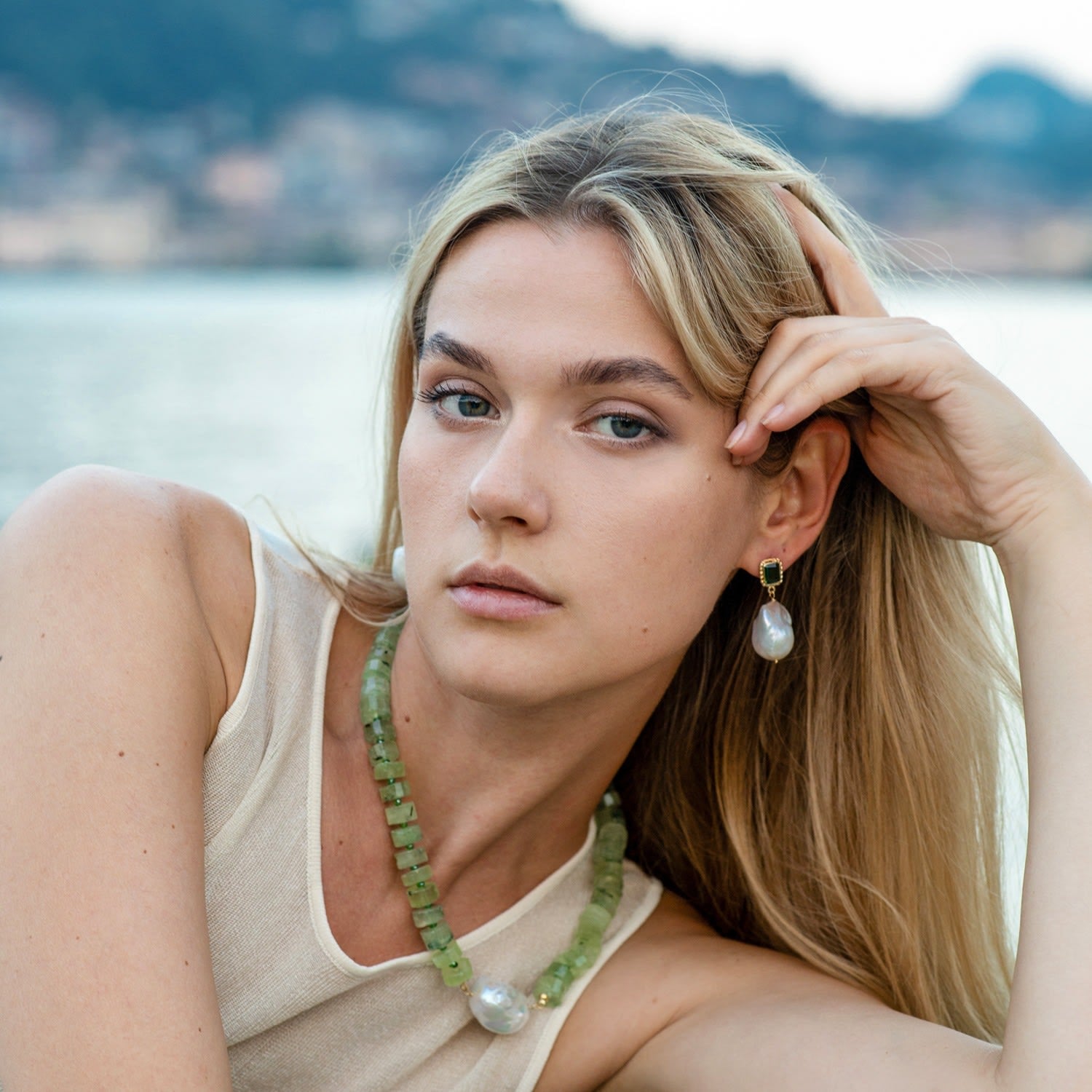 Artemis Green Quartz Necklace