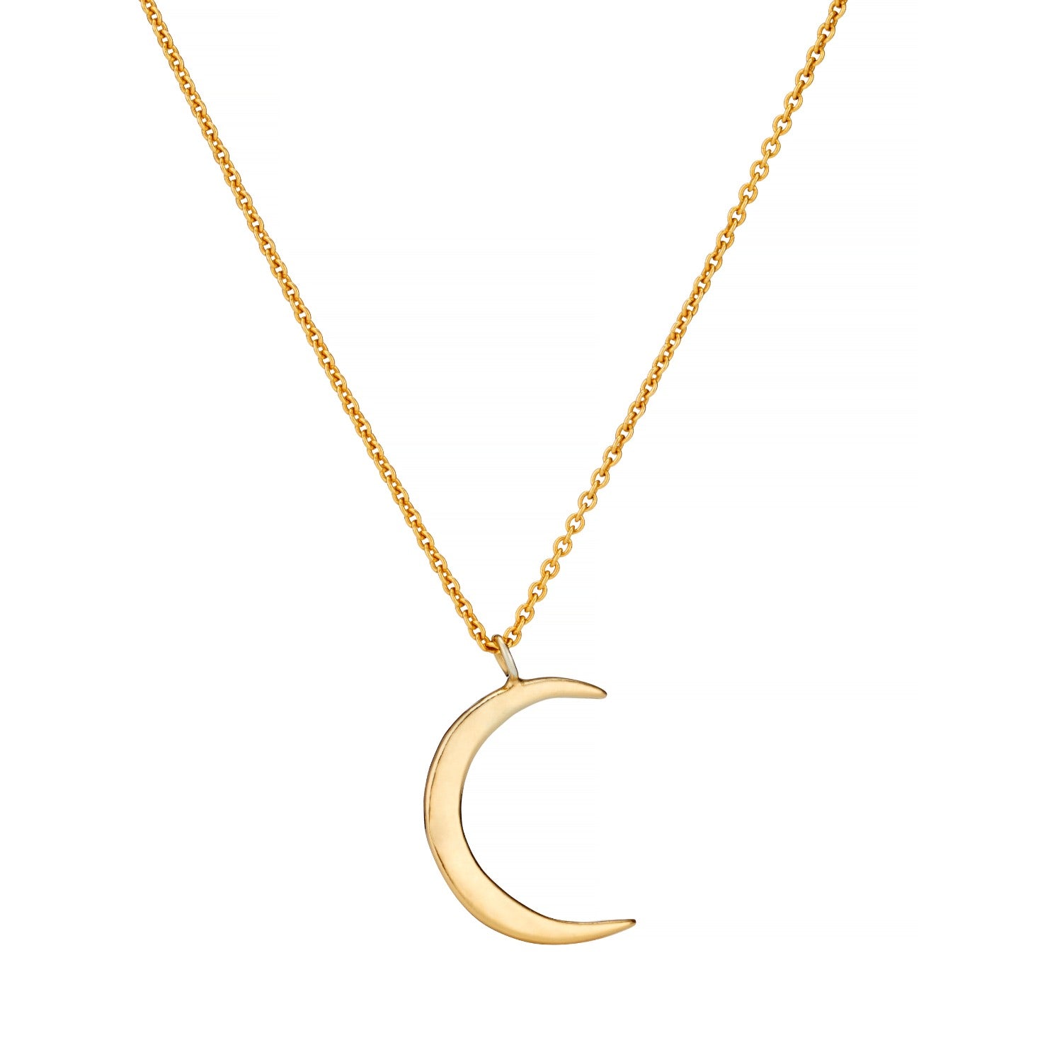 Gold Plated Crescent Moon Necklace