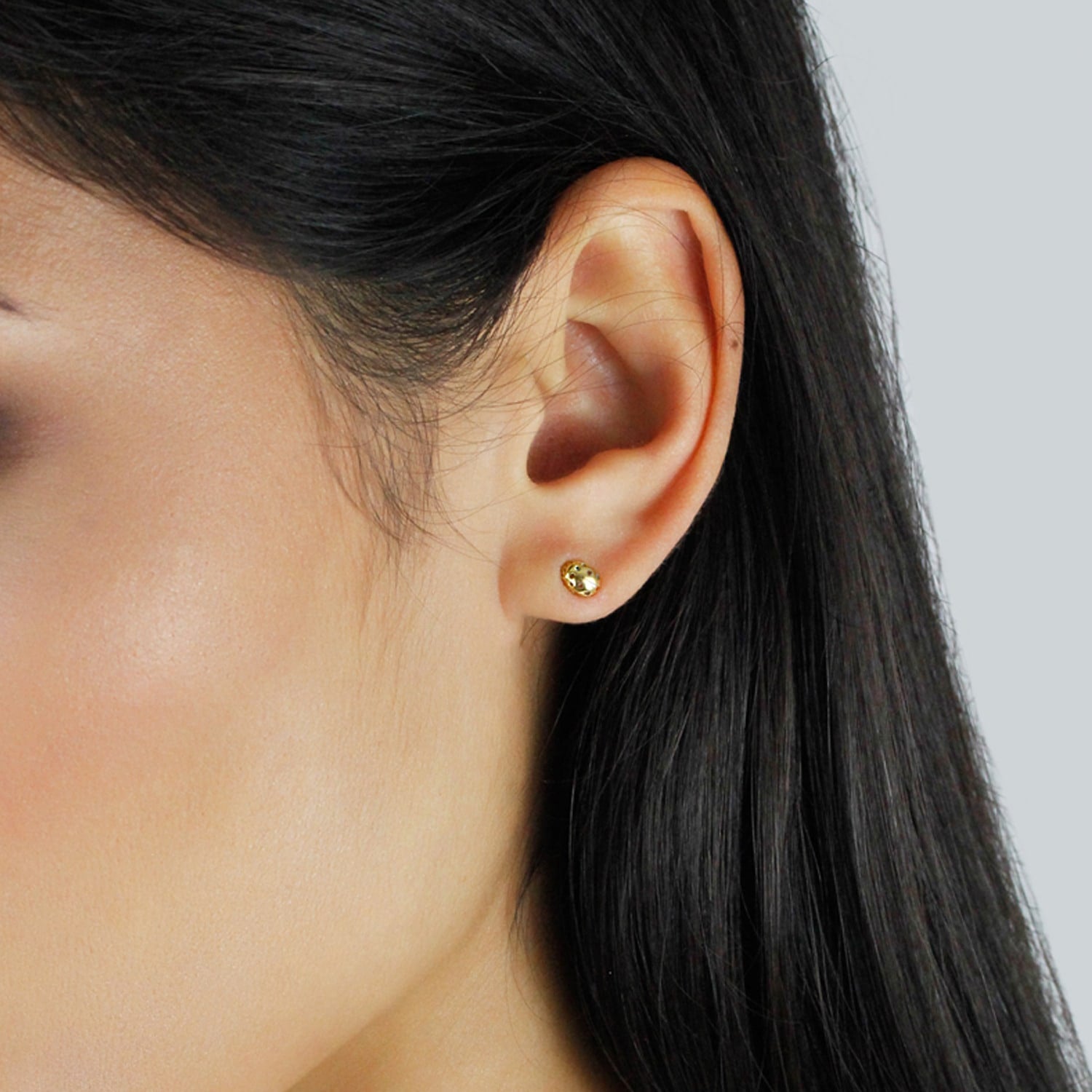 Ladybird Earrings - Gold - Wings Closed