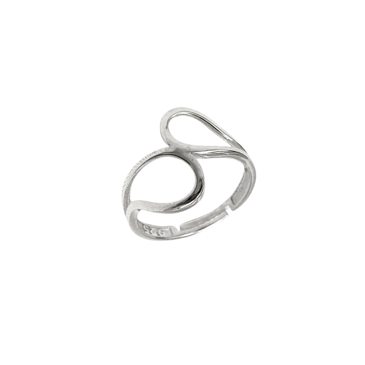 Intercepting Circles New Sterling Silver Ring - Silver
