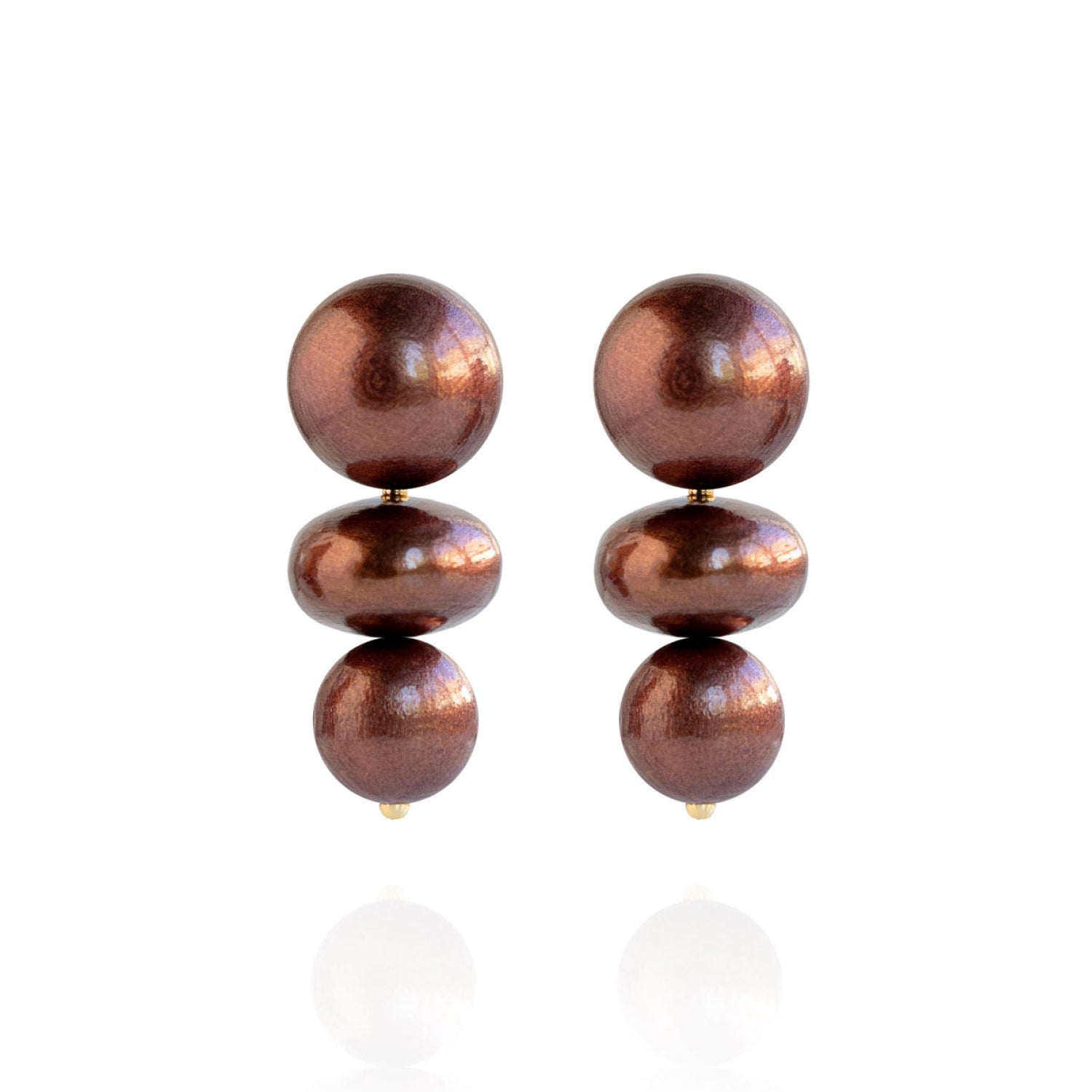 Nola Earrings In Chocolate Cherry
