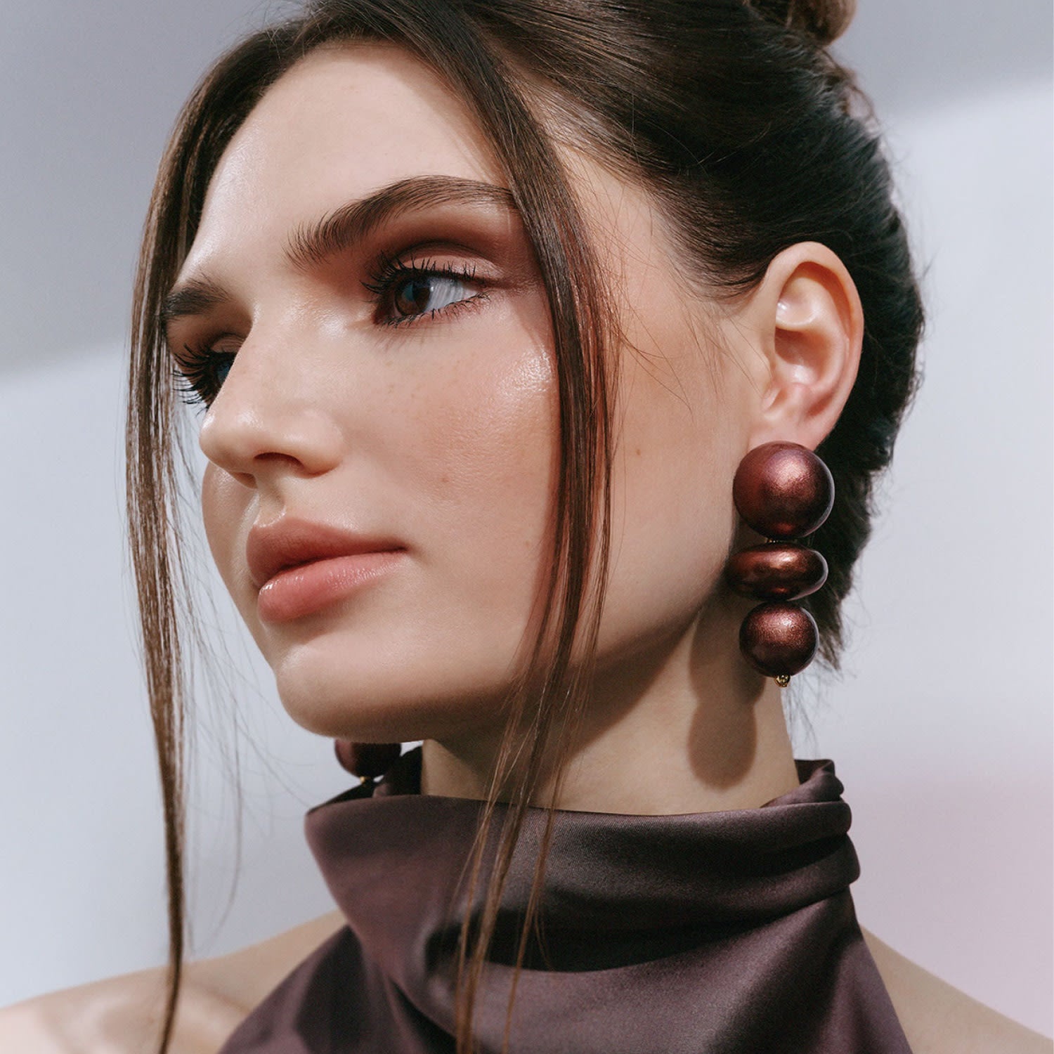 Nola Earrings In Chocolate Cherry