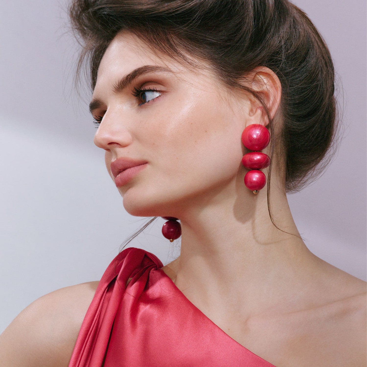 Nola Earrings In Coral Sunset