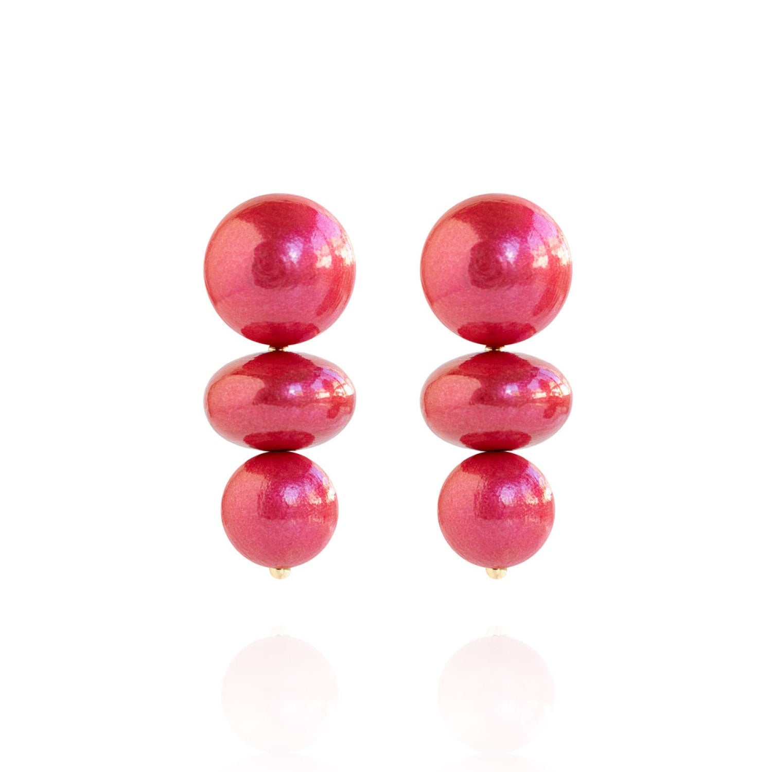 Nola Earrings In Coral Sunset