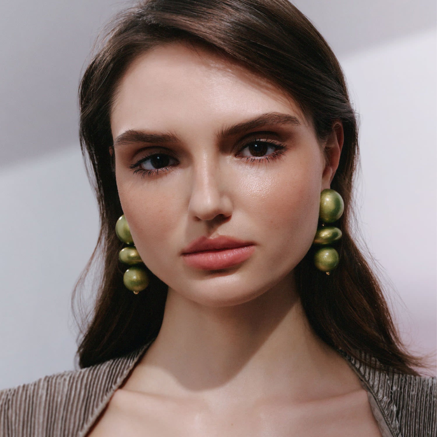 Nola Earrings In Lime Twist