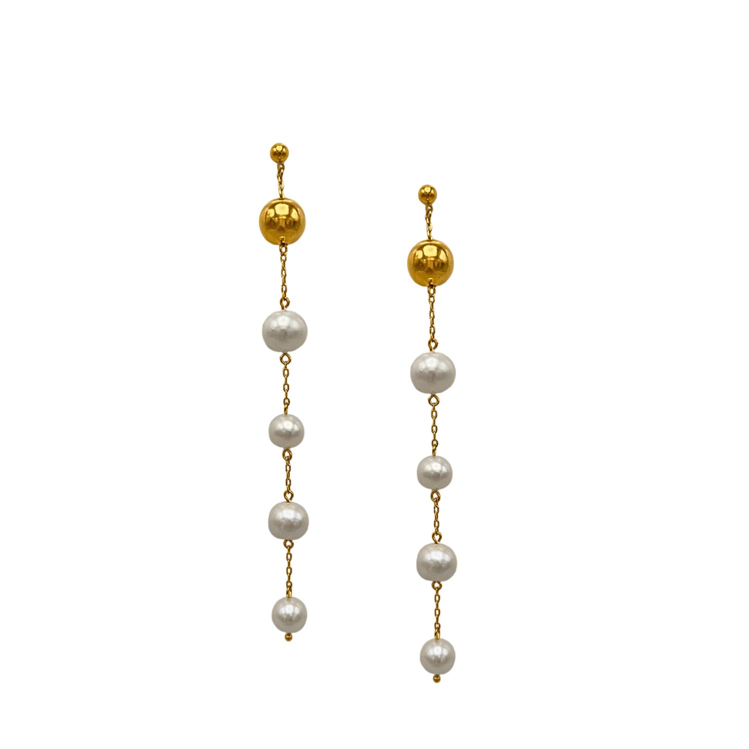 Nora Dangle Pearl Earrings