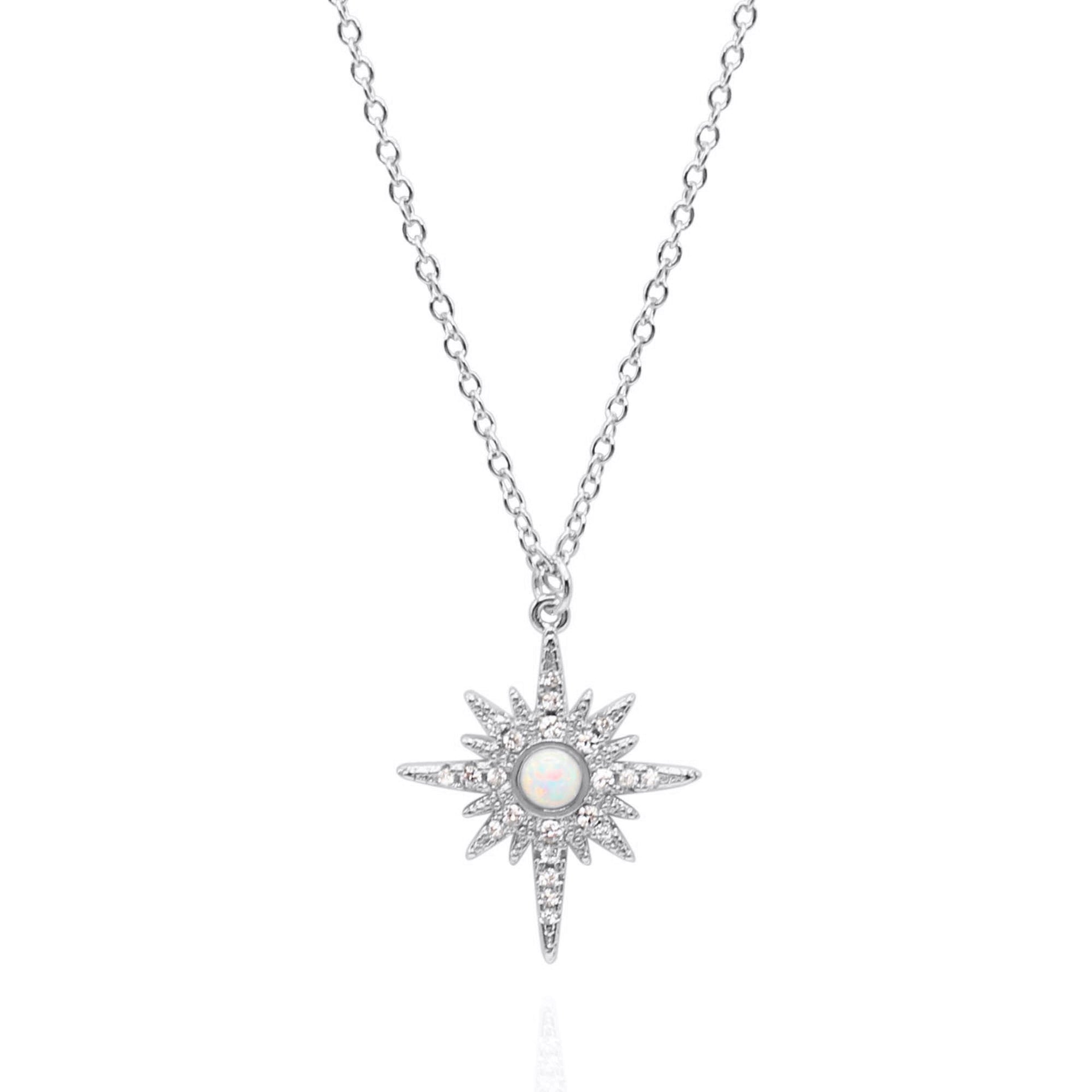 North Star Pendant Necklace | Sterling Silver