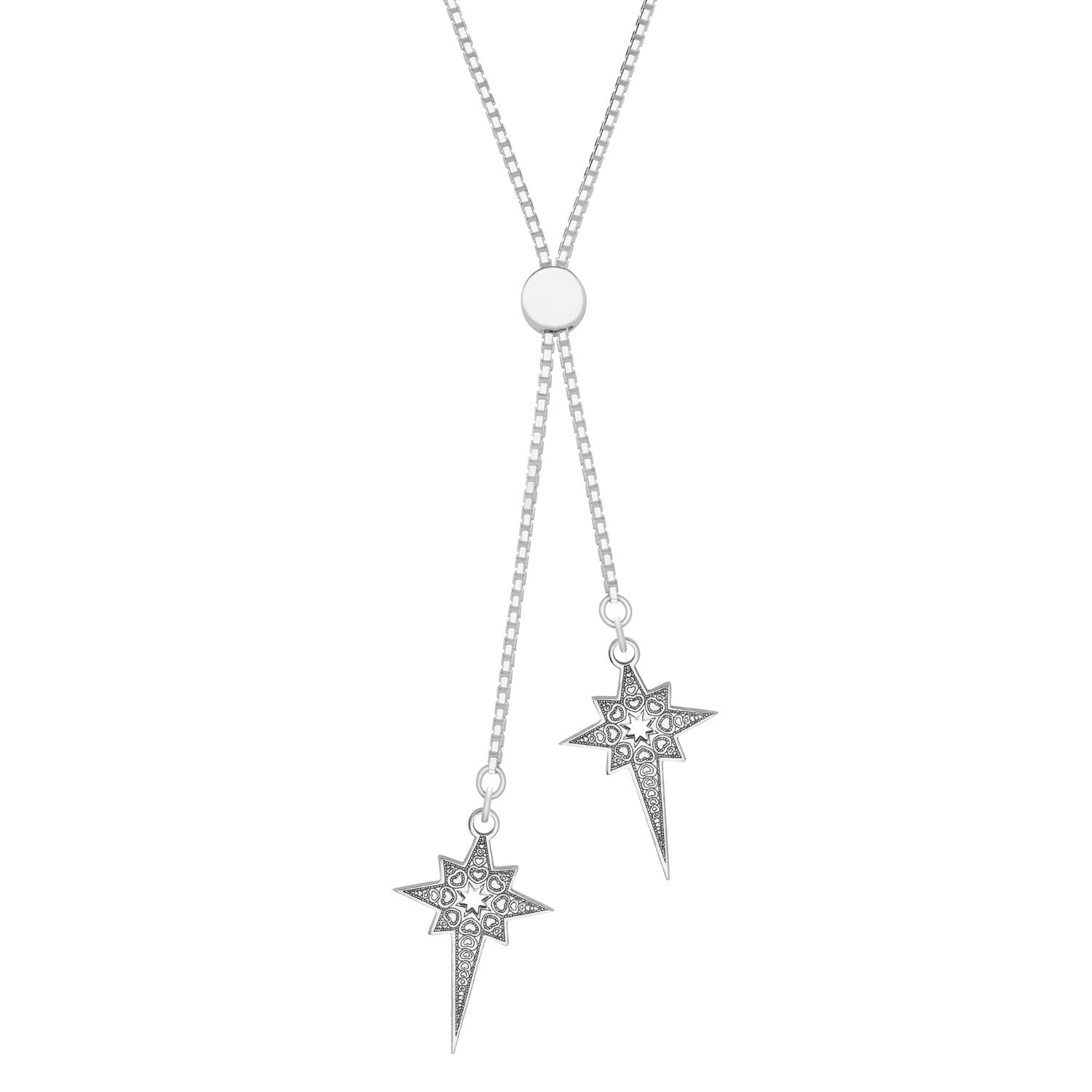 North Star Sterling Silver Slider Necklace