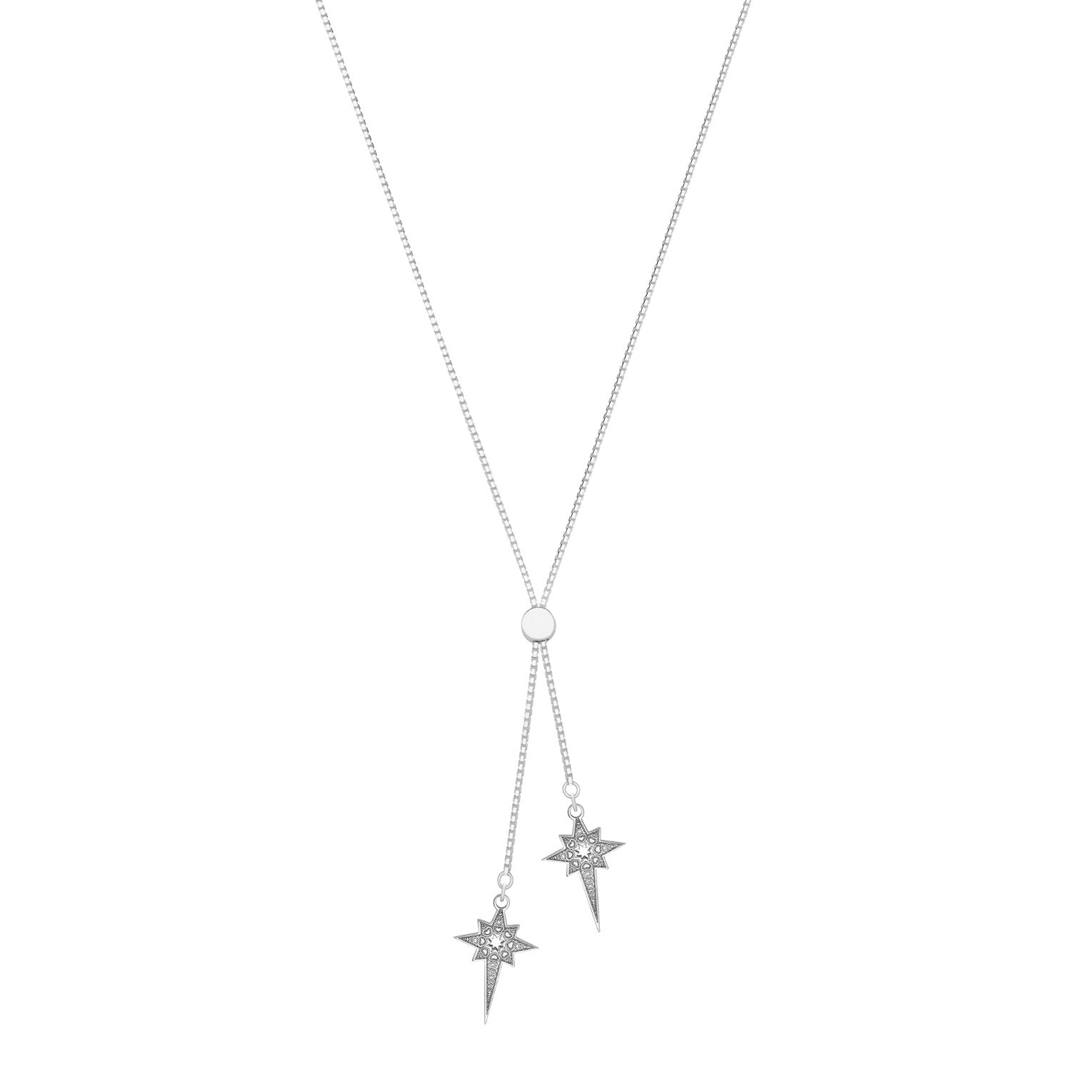 North Star Sterling Silver Slider Necklace