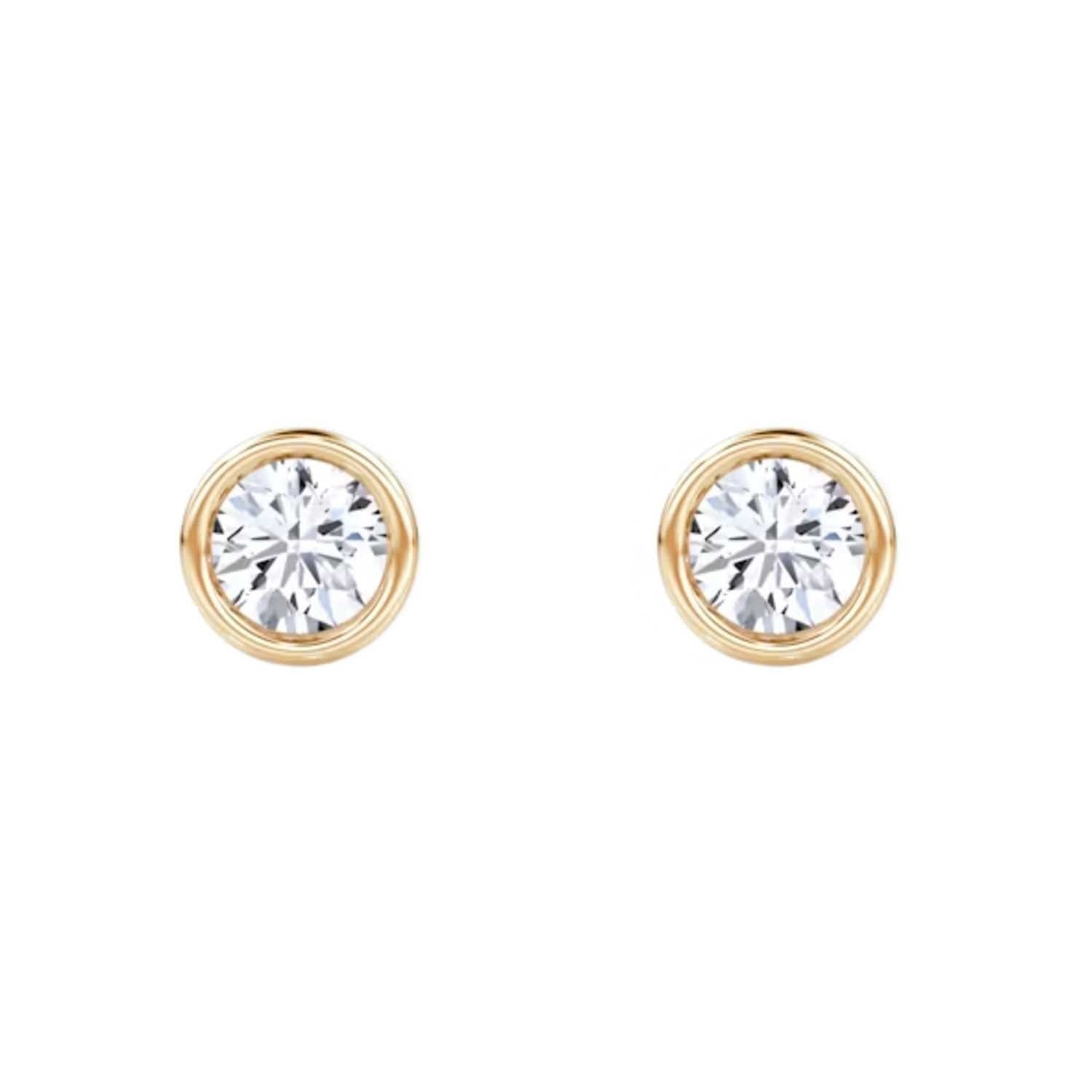 Nova Brilliant Cut Diamond Stud Earrings In 14K Gold