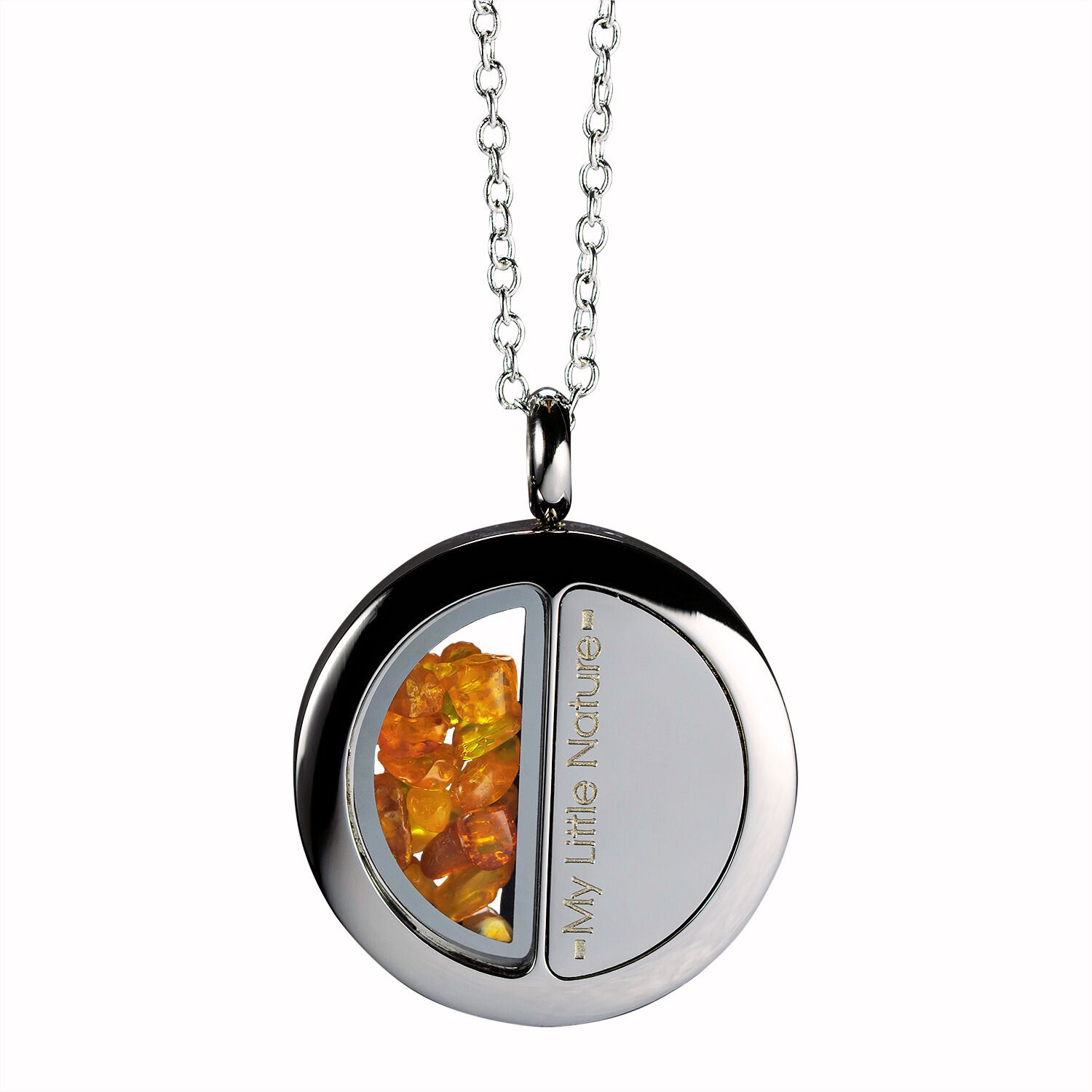 Necklace With Natural Amber – Handcrafted Jewelry With Genuine Gemstone, November Birthstone Gift