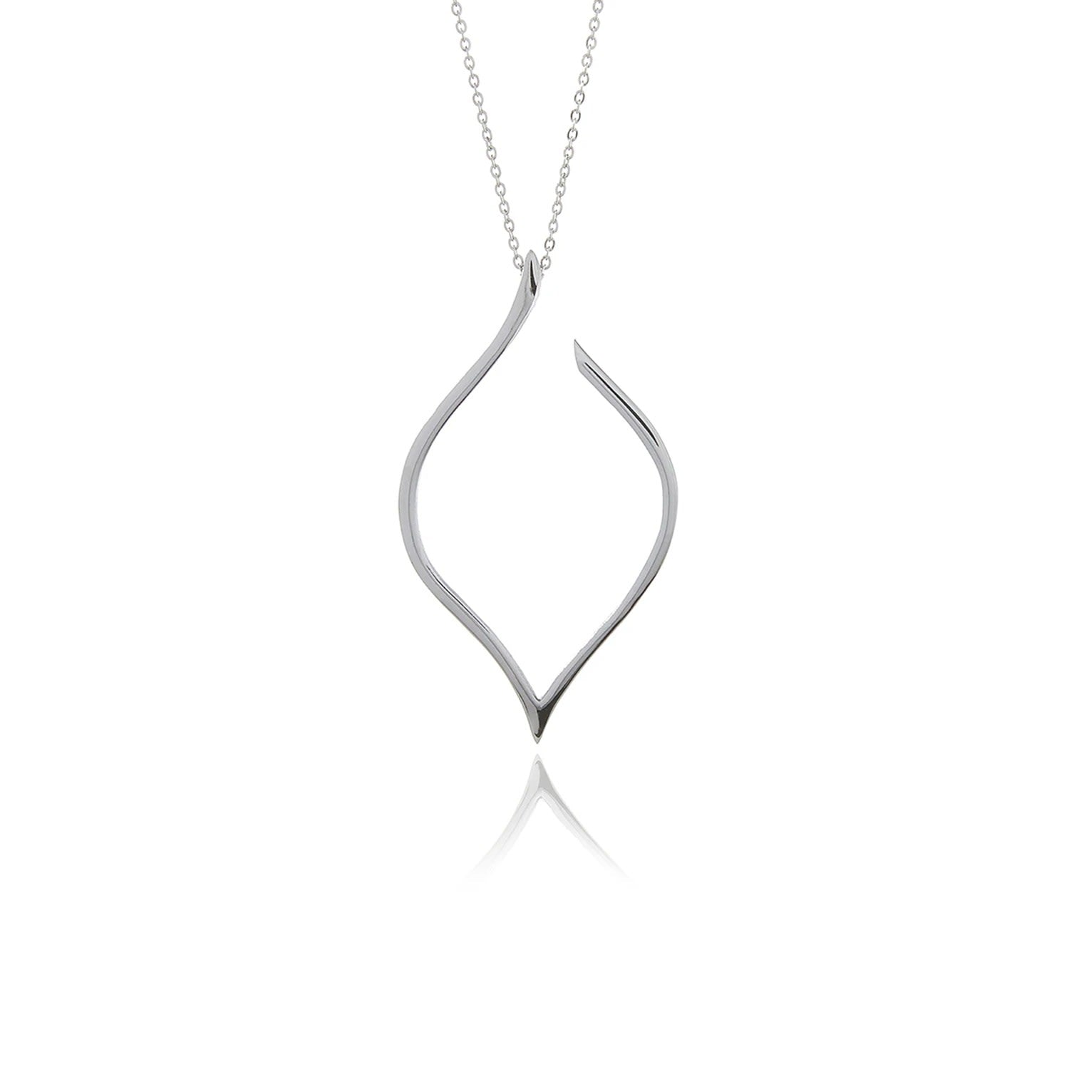 Silver Petal Pendant