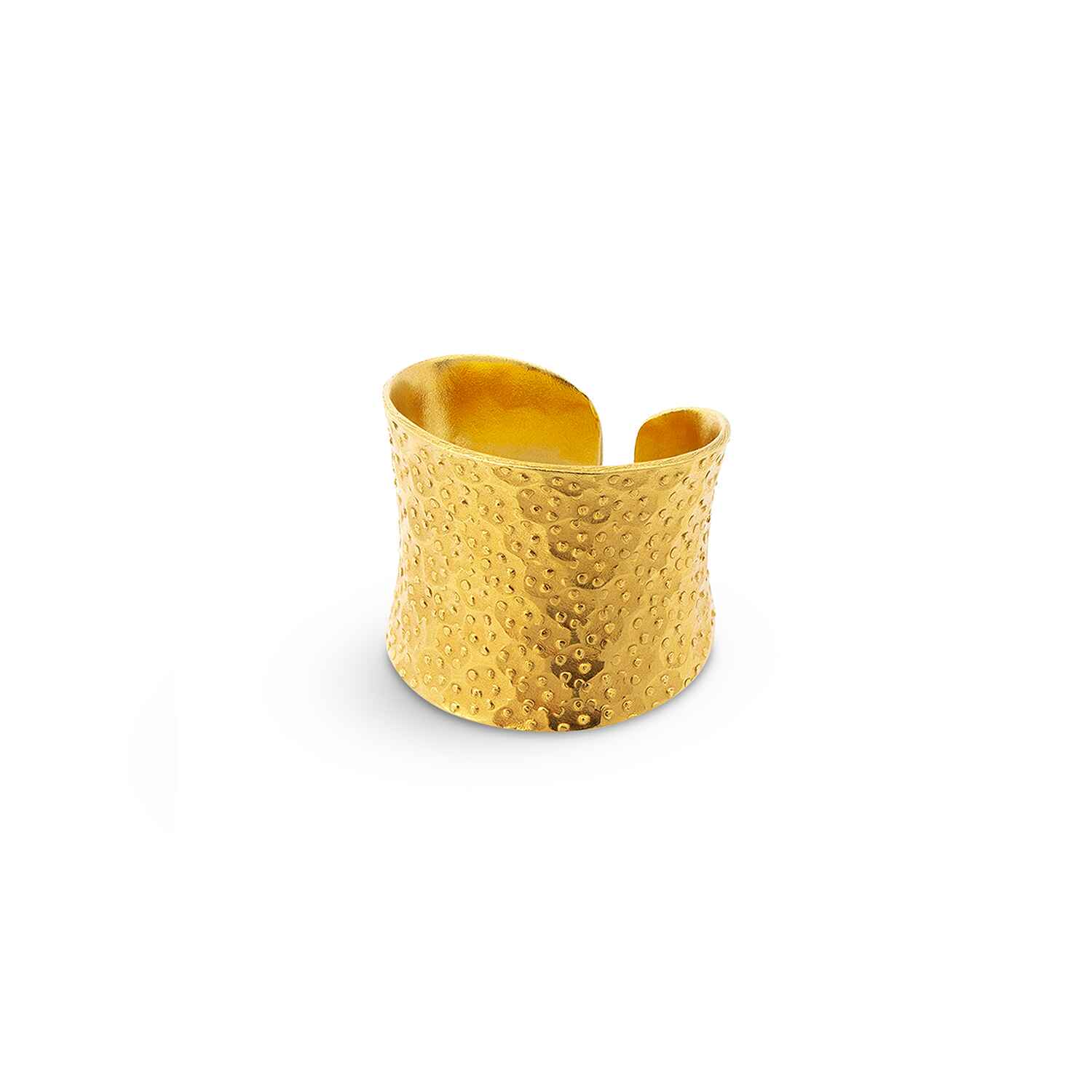 Nudo Gold Dotted Ring - Fully Size Adjustable