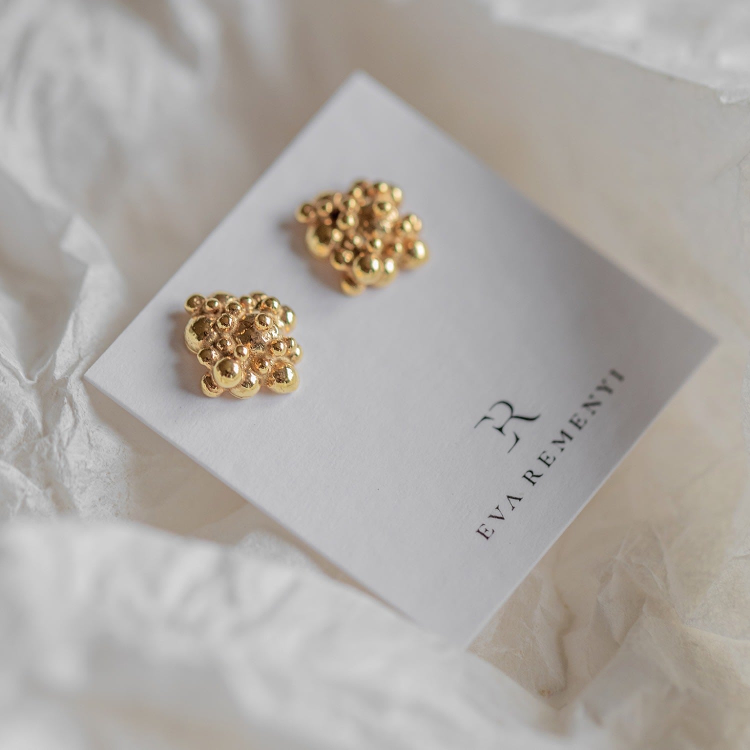 Céleste Deux Small Earrings 14K Gold