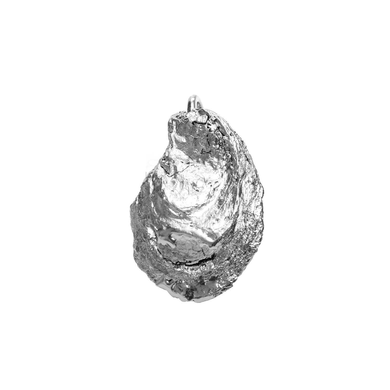 Large Flat Oyster Clip-On Charm
