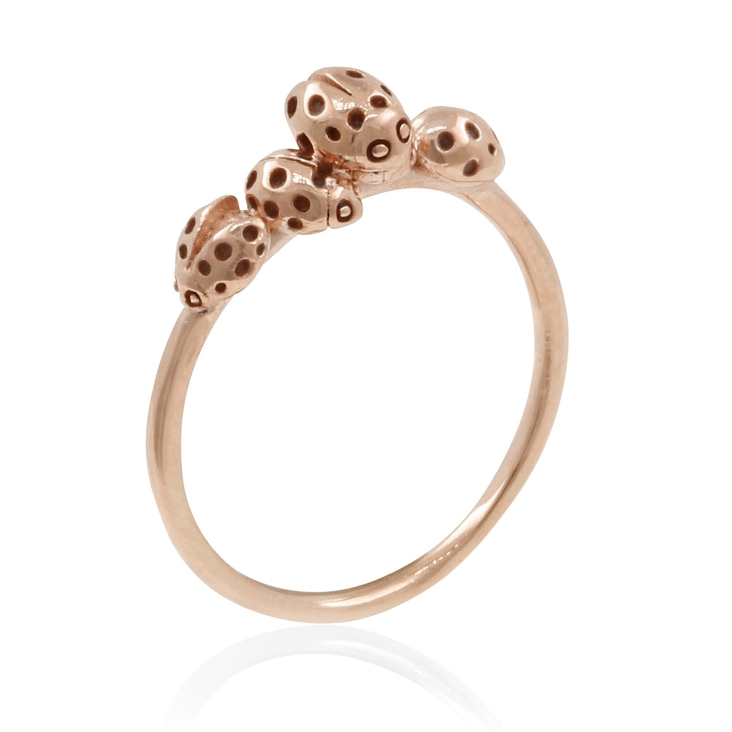 Loveliness Of Ladybirds Ring - Rose Gold