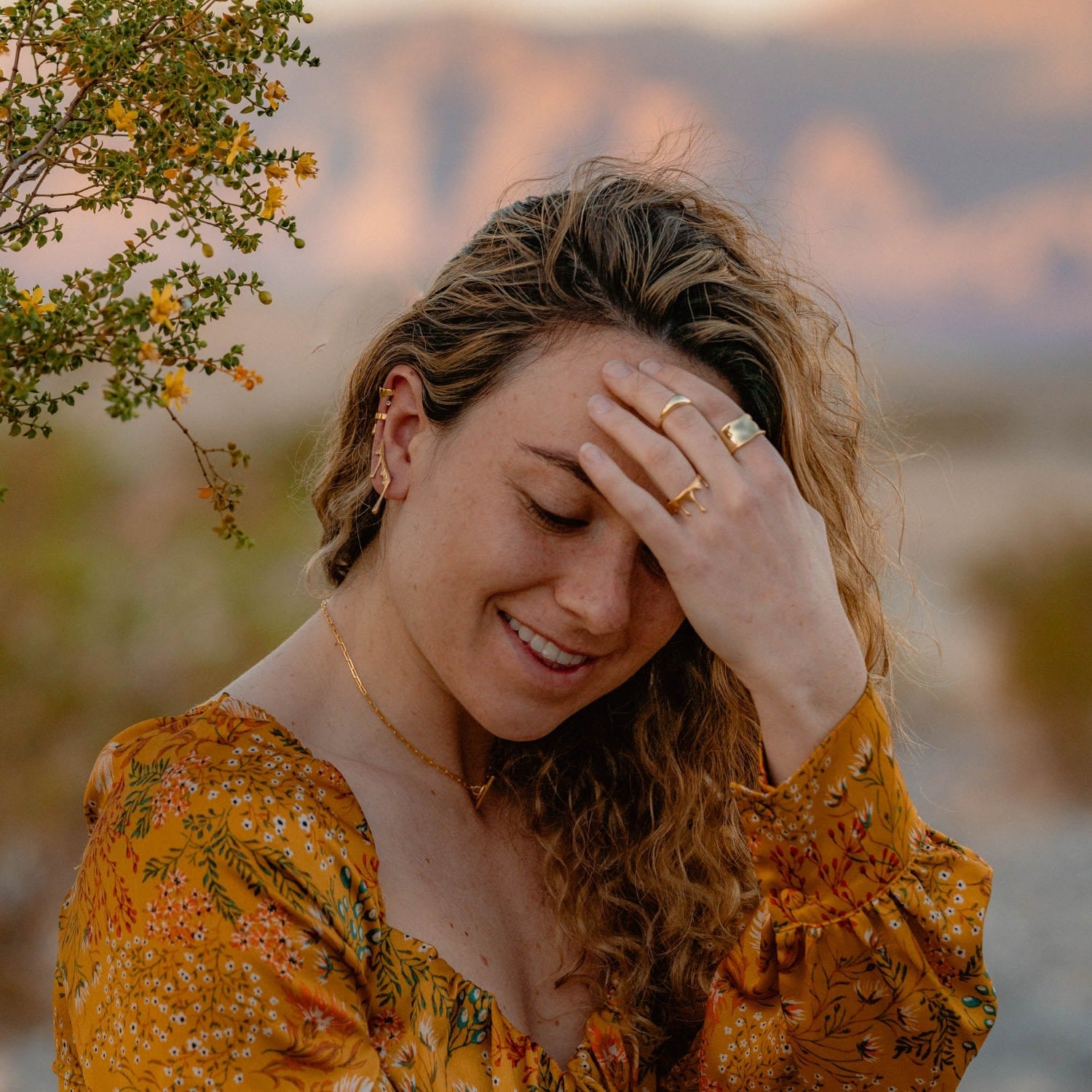 Dripping Sterling Silver Ear Climber