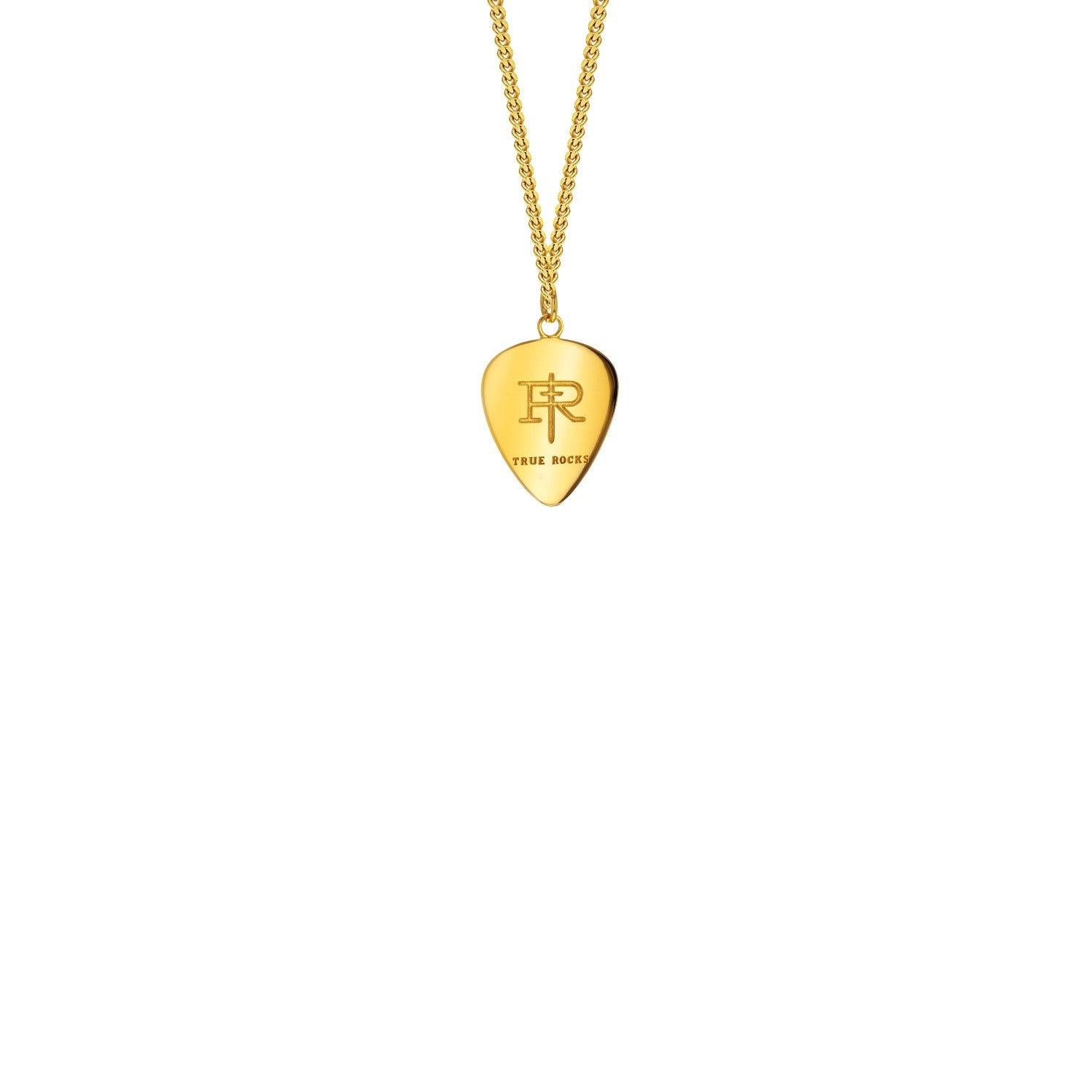 18 Kt Gold Plated Mini Plectrum Necklace