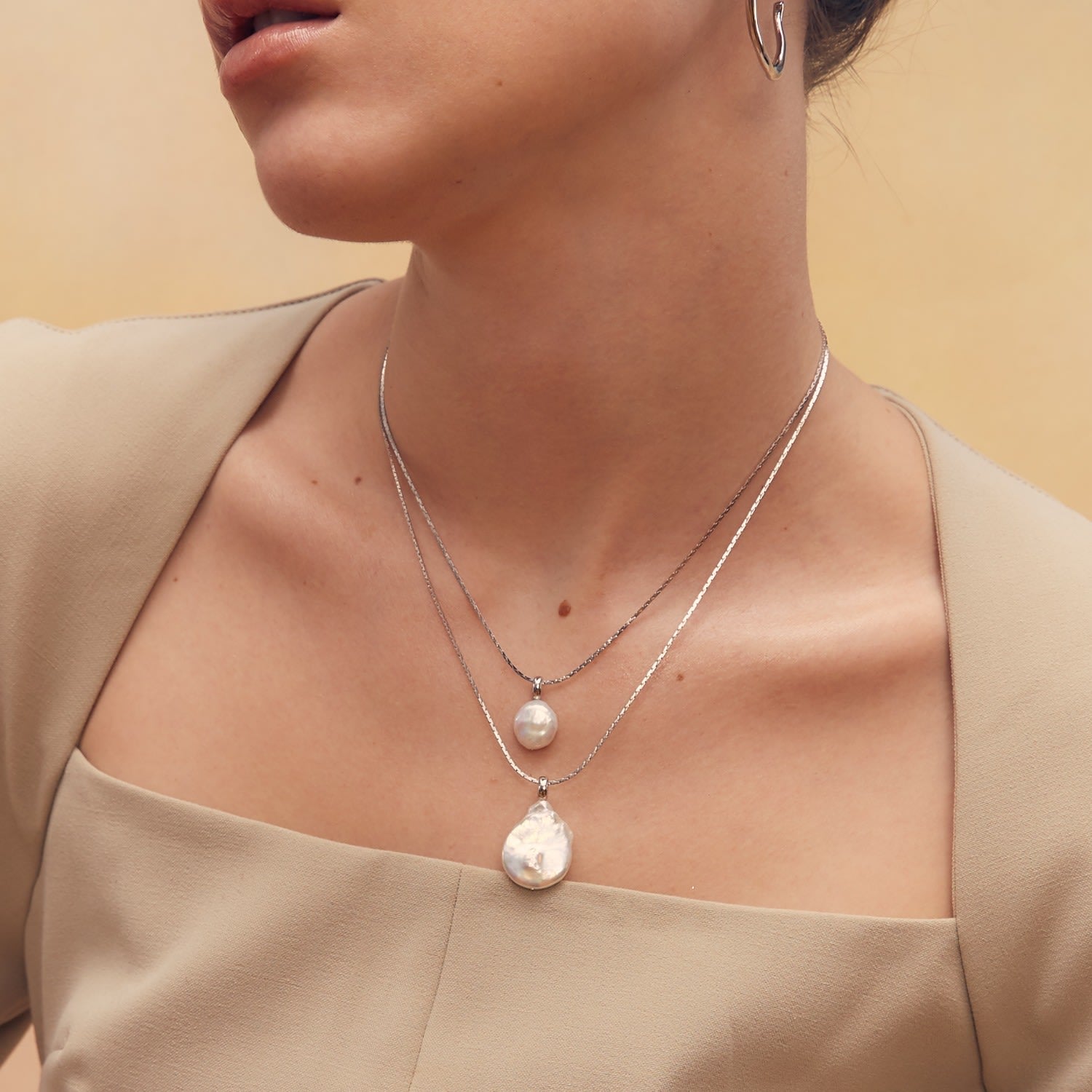 Lustre Pendant - Silver