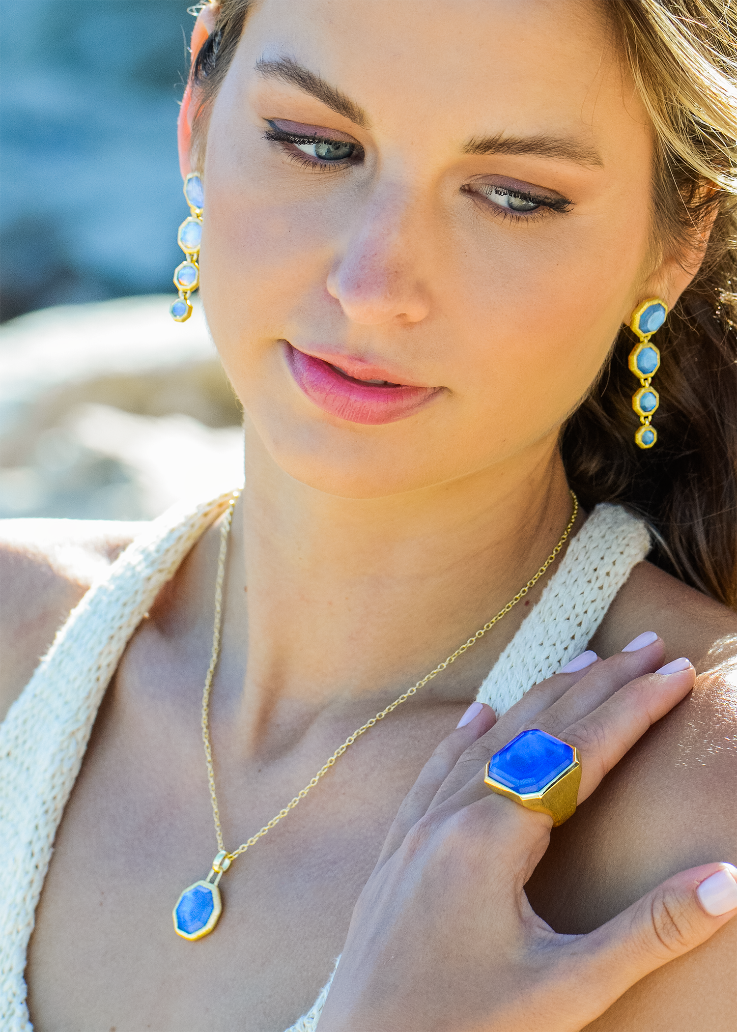 Oakland Necklace In Tanzanite