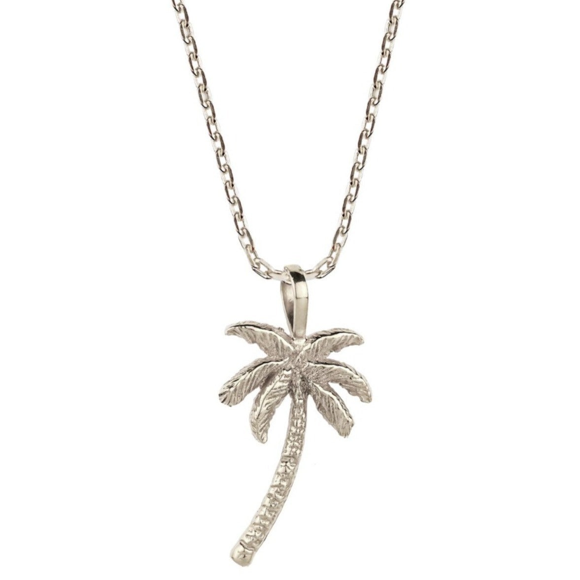 Oasis Palm Silver Necklace