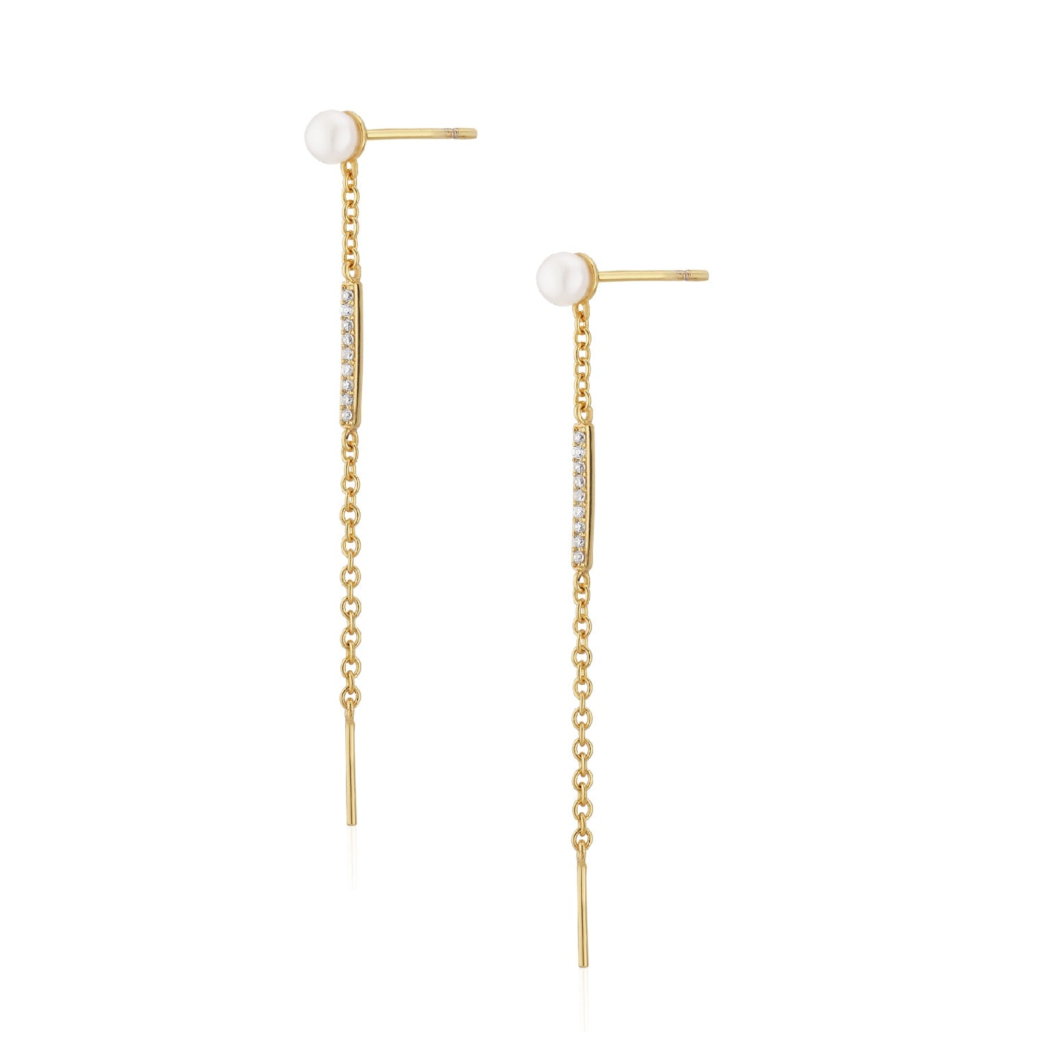 Ocean Earstuds W. Sparkling Zirconia