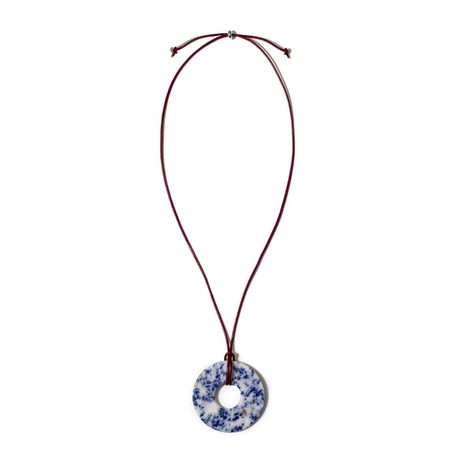 Ocean Mist Cord Necklace With Lapis Lazuli