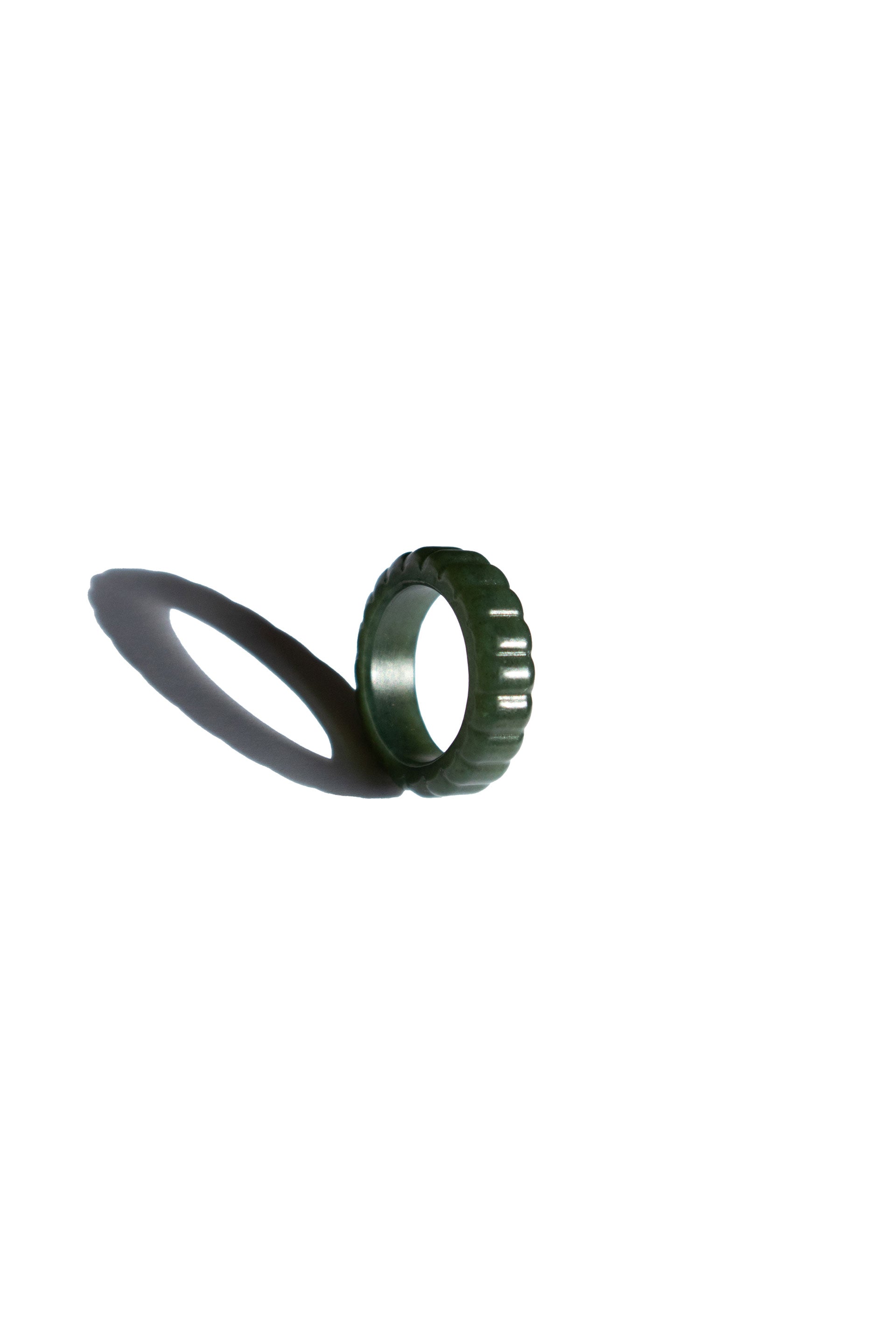 Sophia Skinny Jade Ring