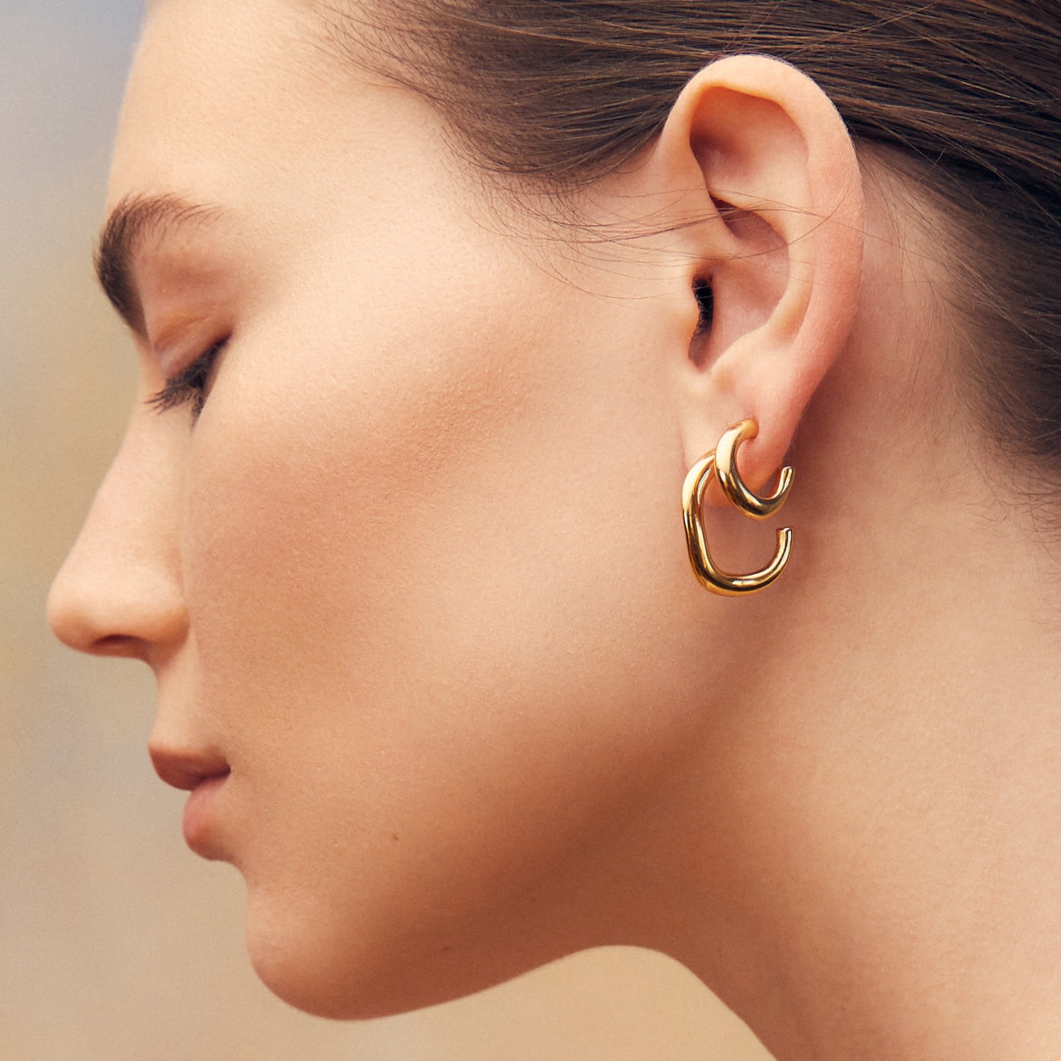 Rio Hoops Medium - Gold