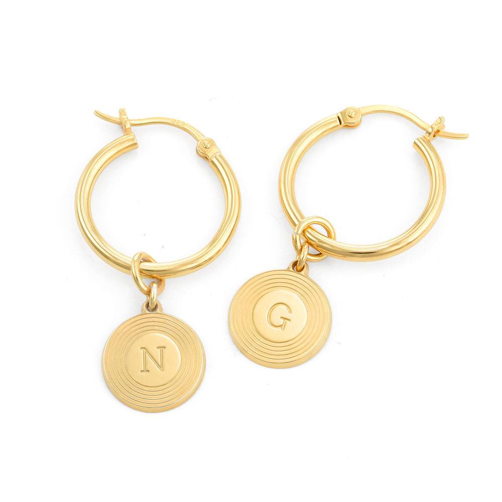 Odeion Initial Earrings in Vermeil