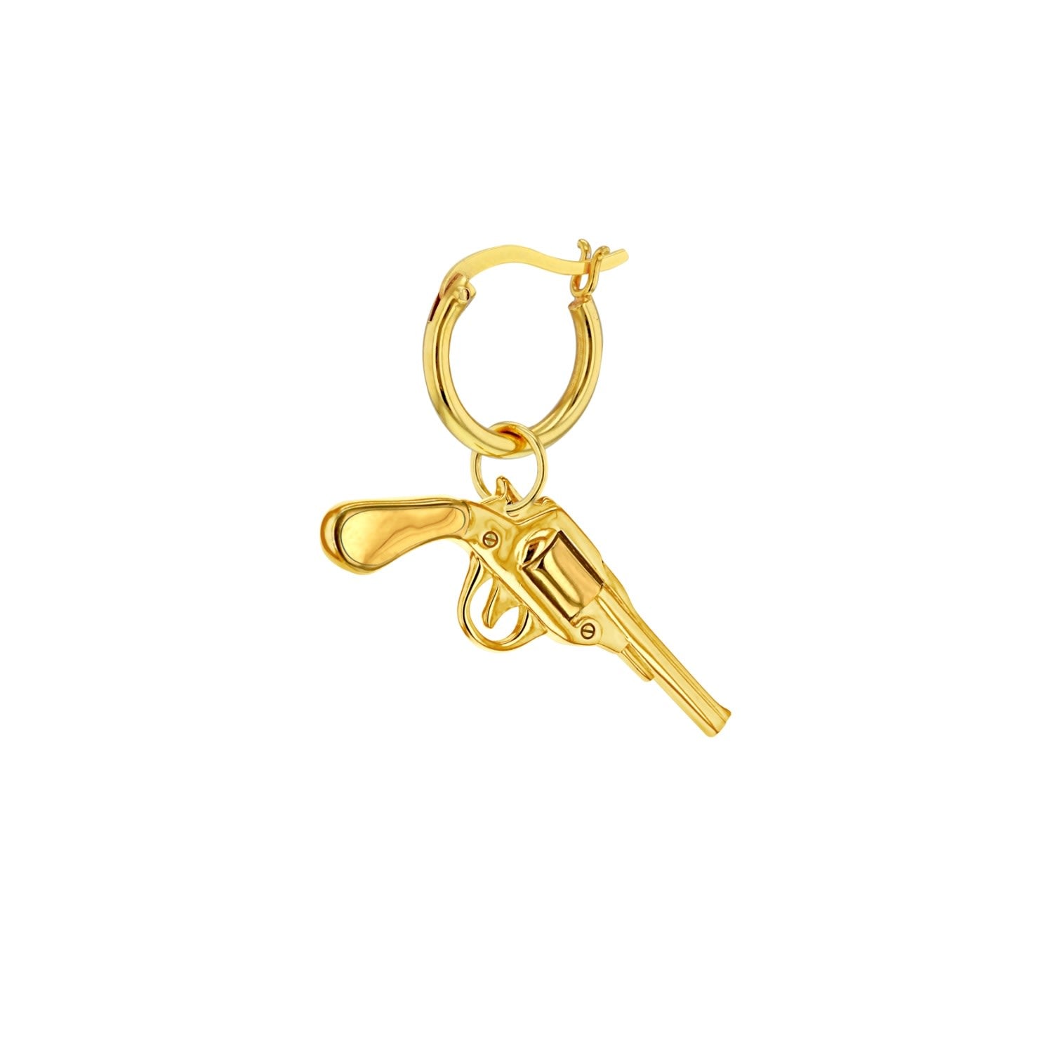 18Kt Gold Plated Mini Retro Pistol Pendant