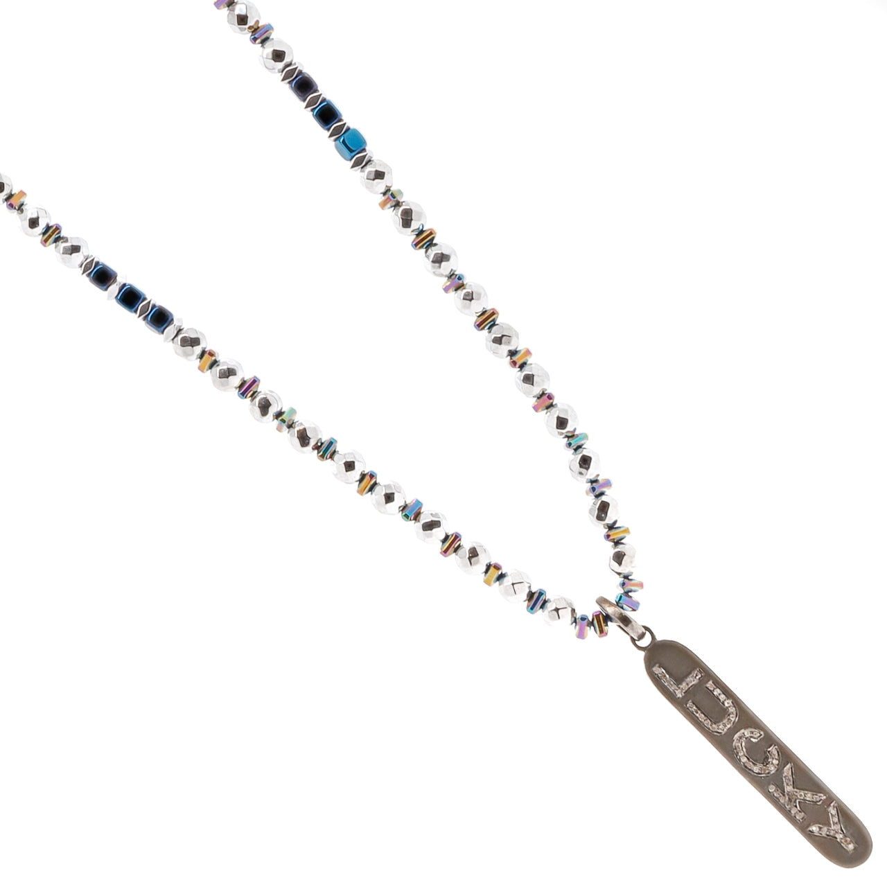 Light Of Luck Diamond Necklace - Silver
