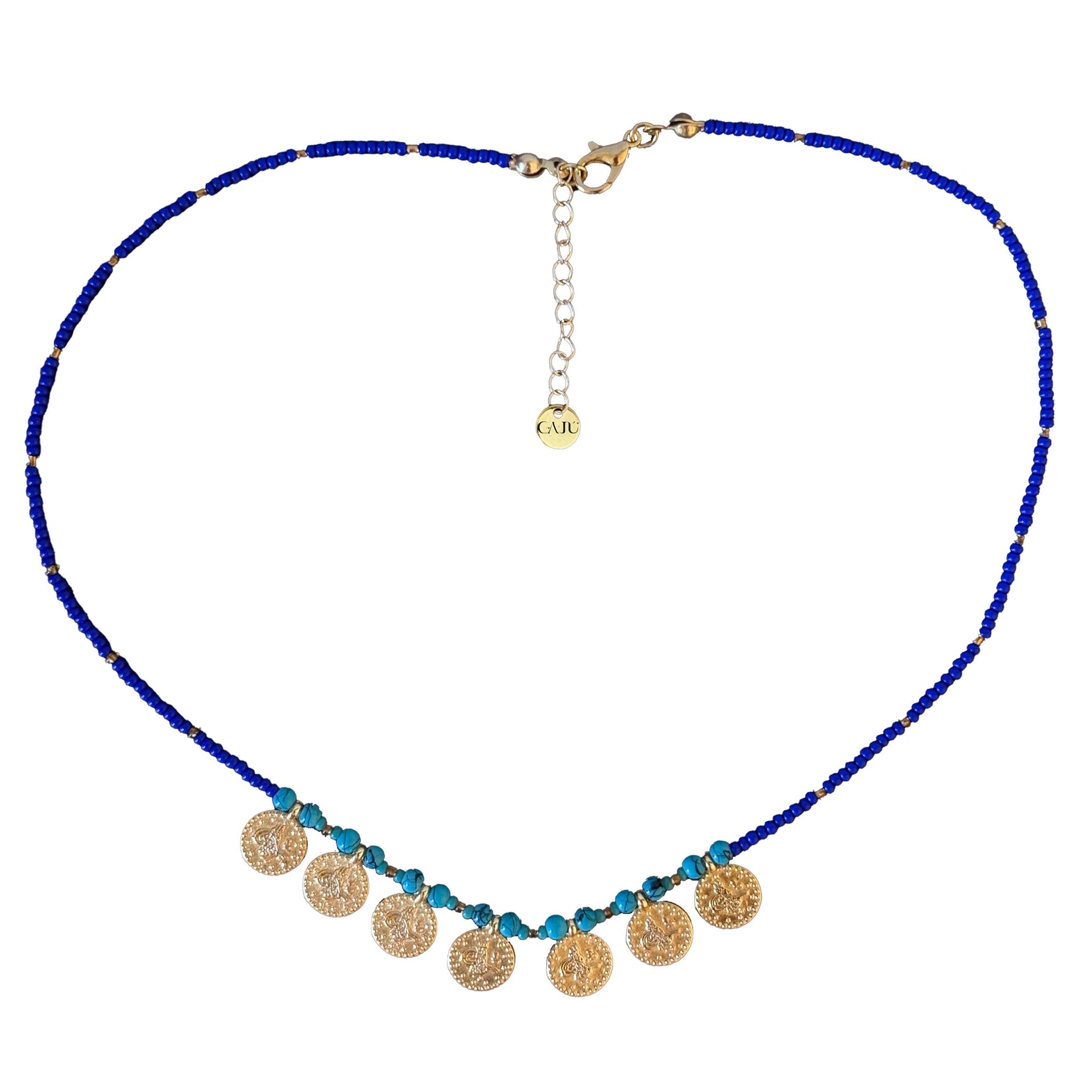 Oia Necklace - Raw Lapis Lazuli & Lapis