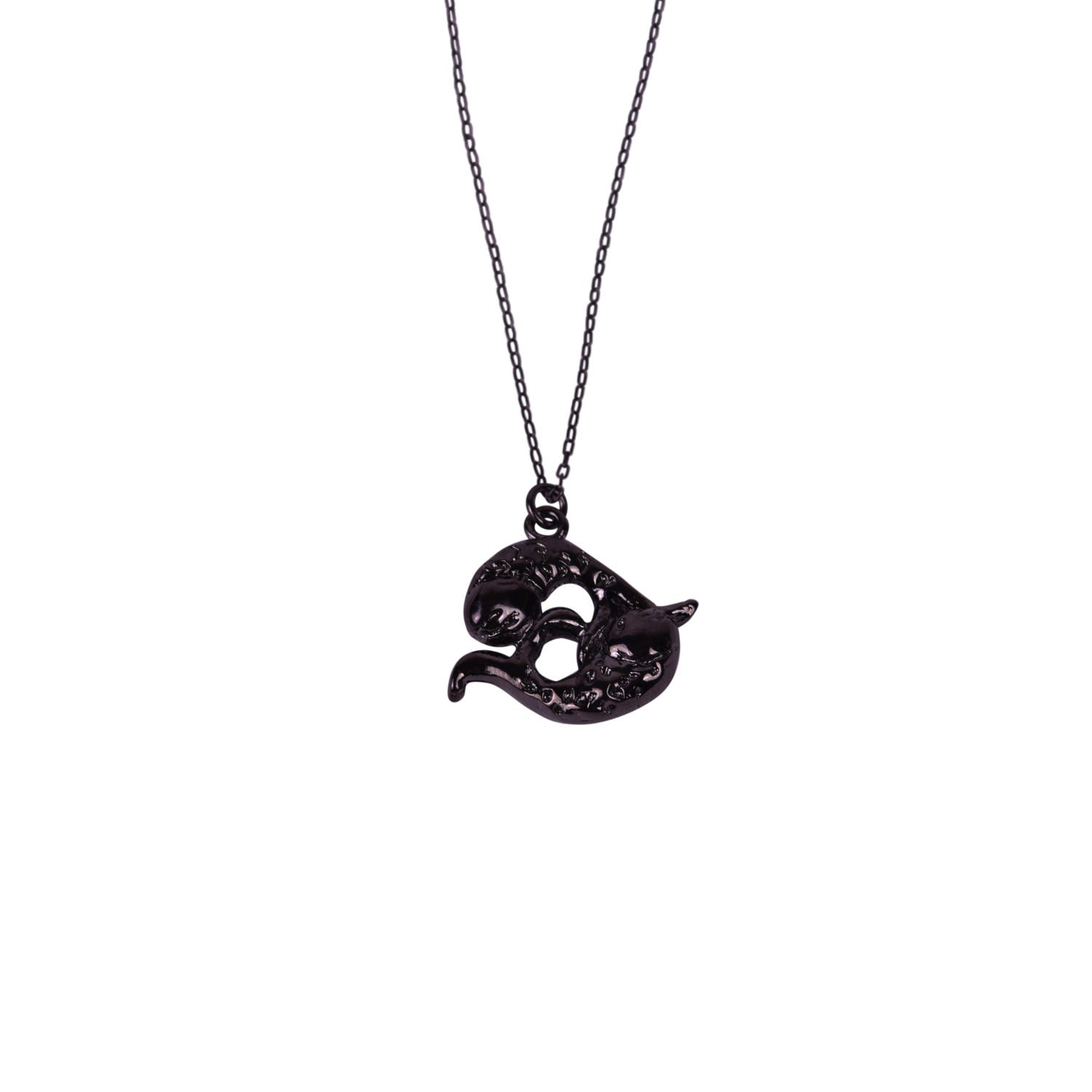 Koi Fish Necklace - Gunmetal