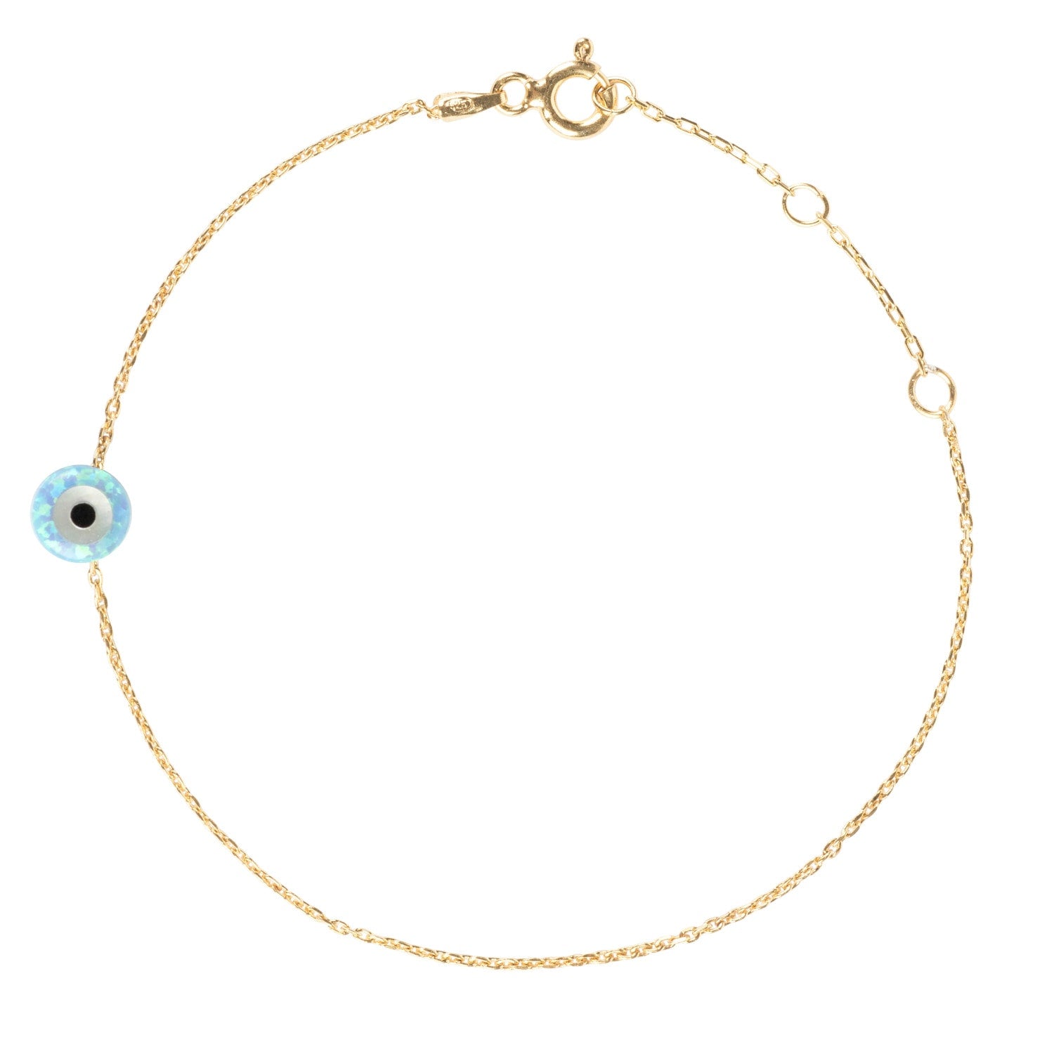 Evil Eye Mini Opalite Bracelet Gold