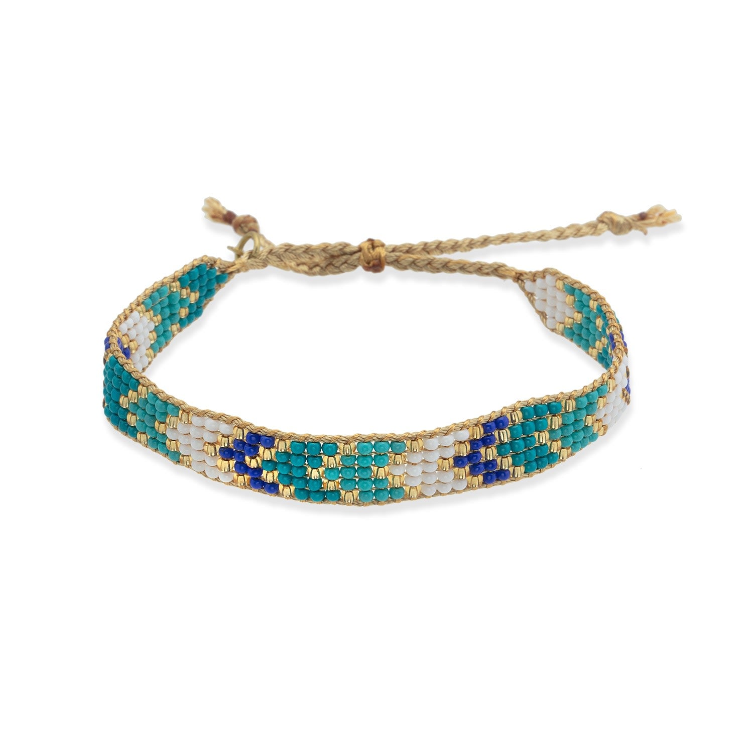 Olivia Beaded Bracelet - Blue