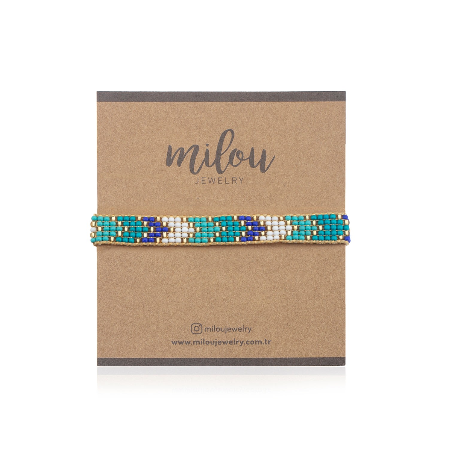 Olivia Beaded Bracelet - Blue