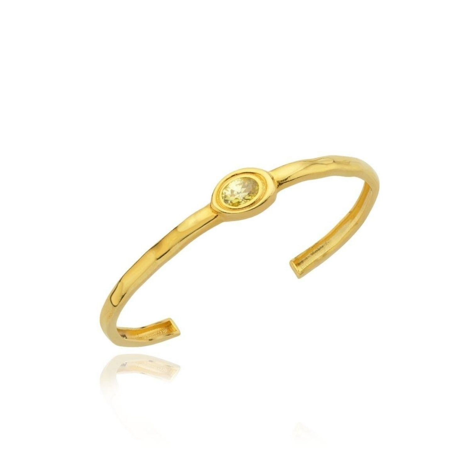 Olivia Yellow Stone Handcuff