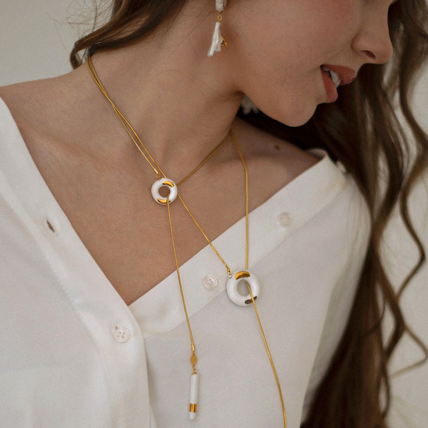 Om Choker Golden Necklace