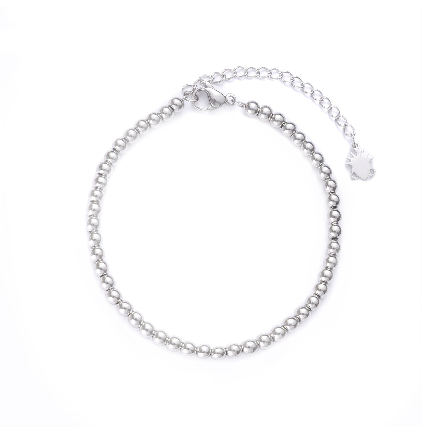 Omoluabi Silver Beaded Bracelet