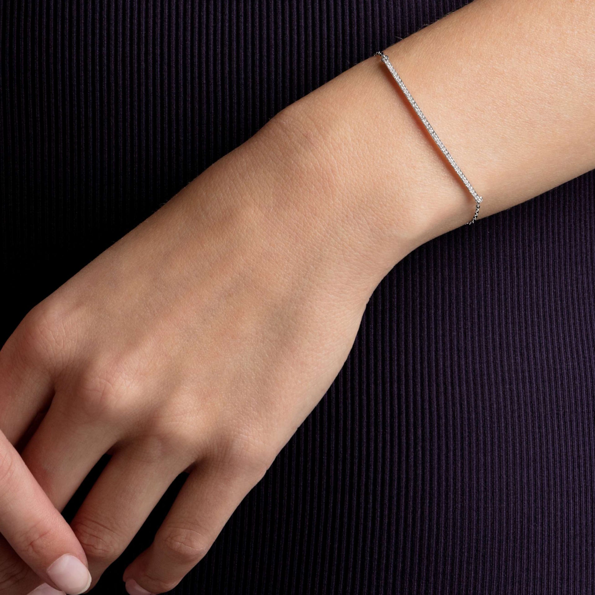 ONLY BRACELET WHITE RHODIUM PLATED
