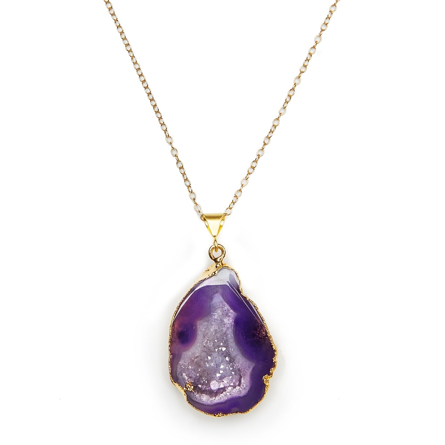 Purple Rocks In The Sky Pendant