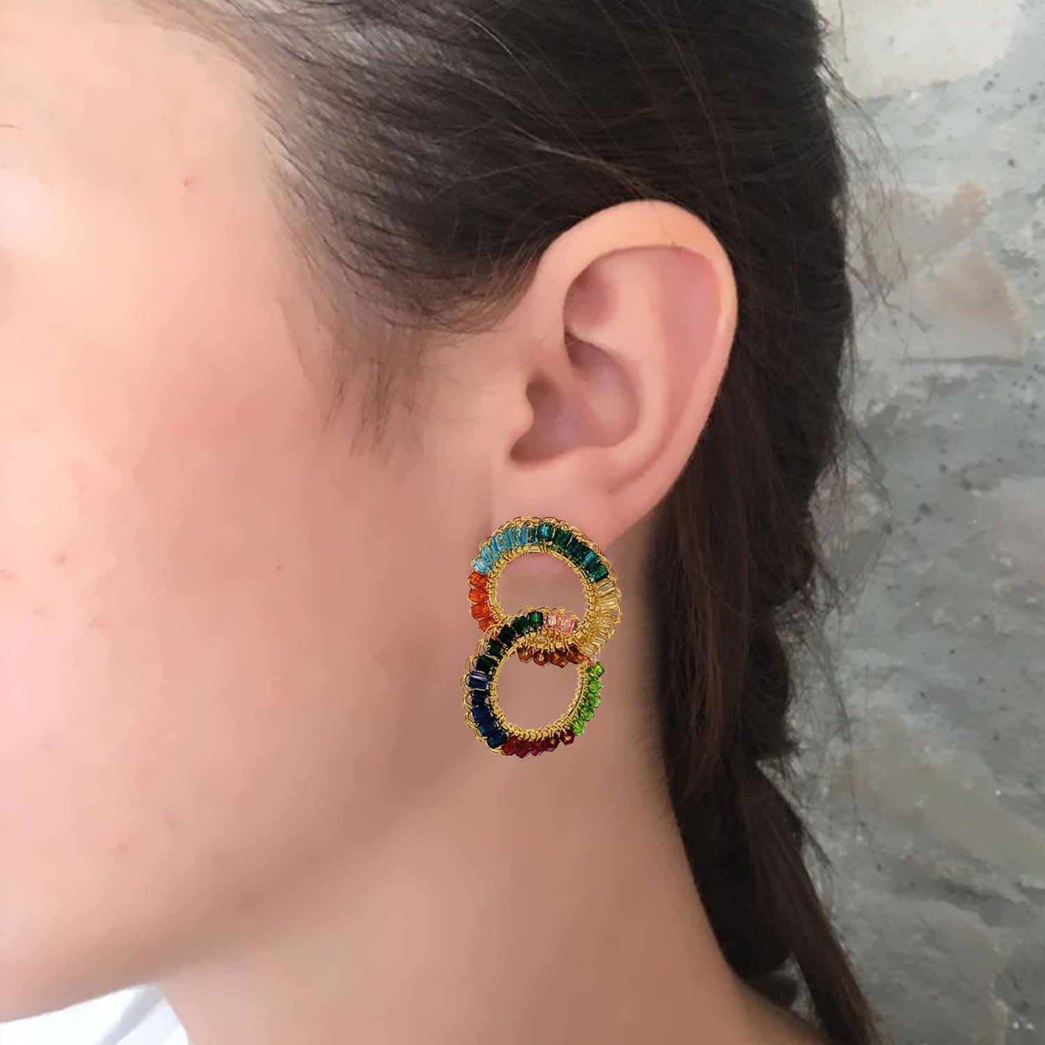 Multicolor Nova Handmade Earrings